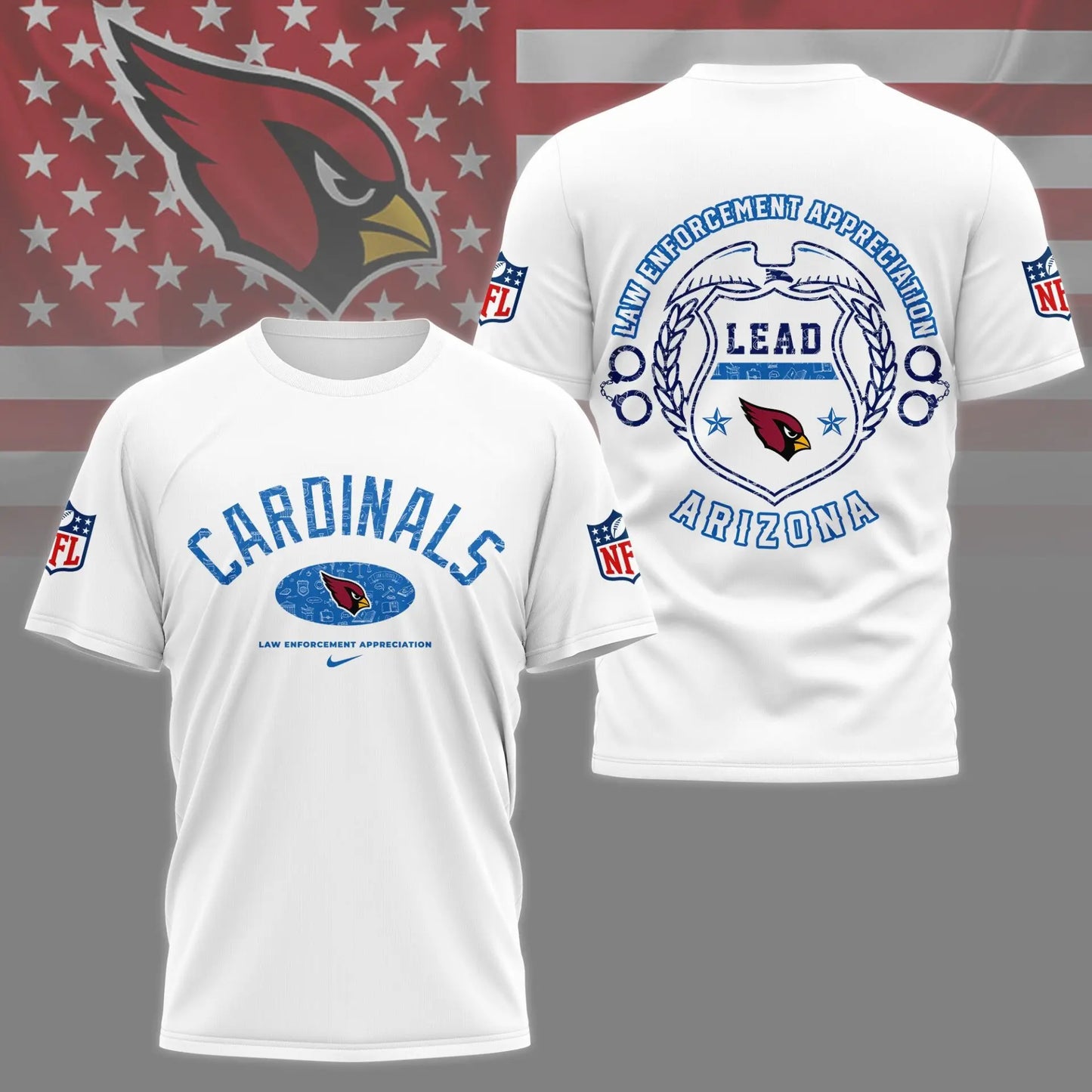 Arizona Cardinals | Premium Law Appreciation Month 3D Shirt NY – HuddleStyle.com - Image 4
