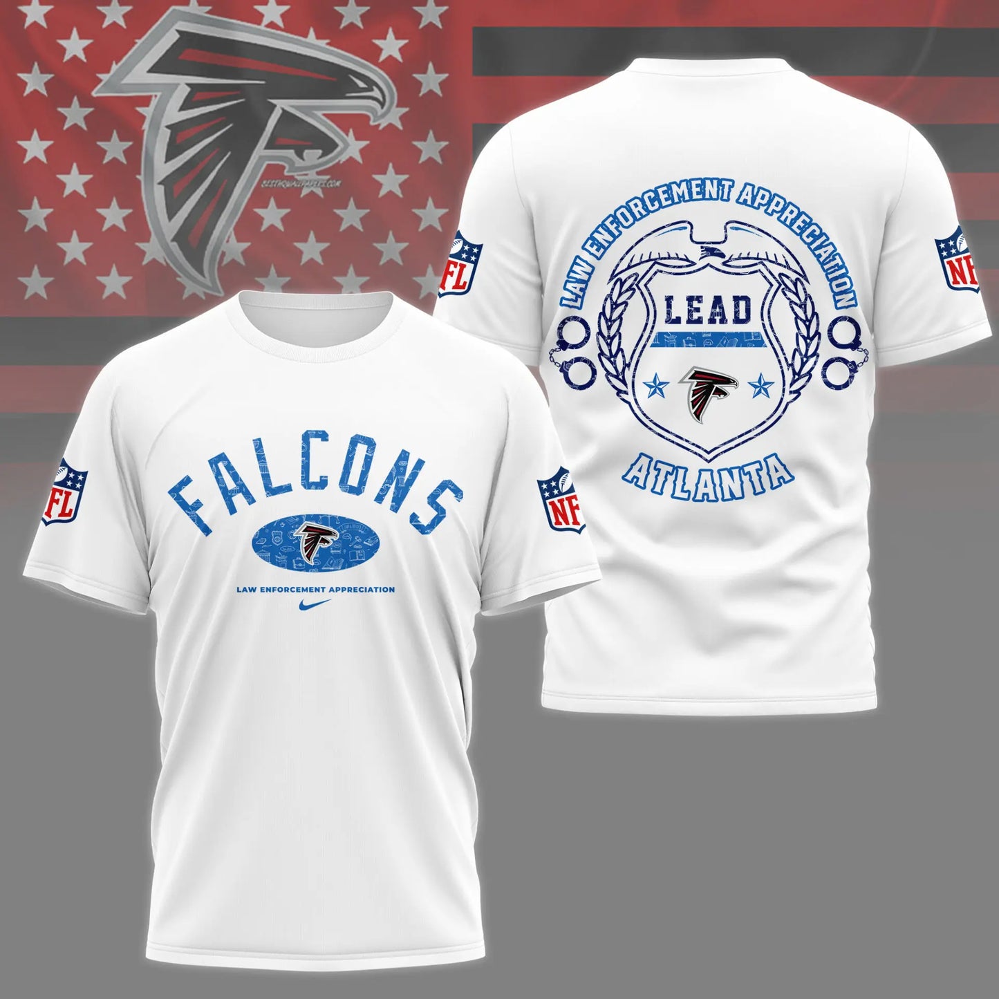 Atlanta Falcons | Premium Law Appreciation Month 3D Shirt NY – HuddleStyle.com - Image 4