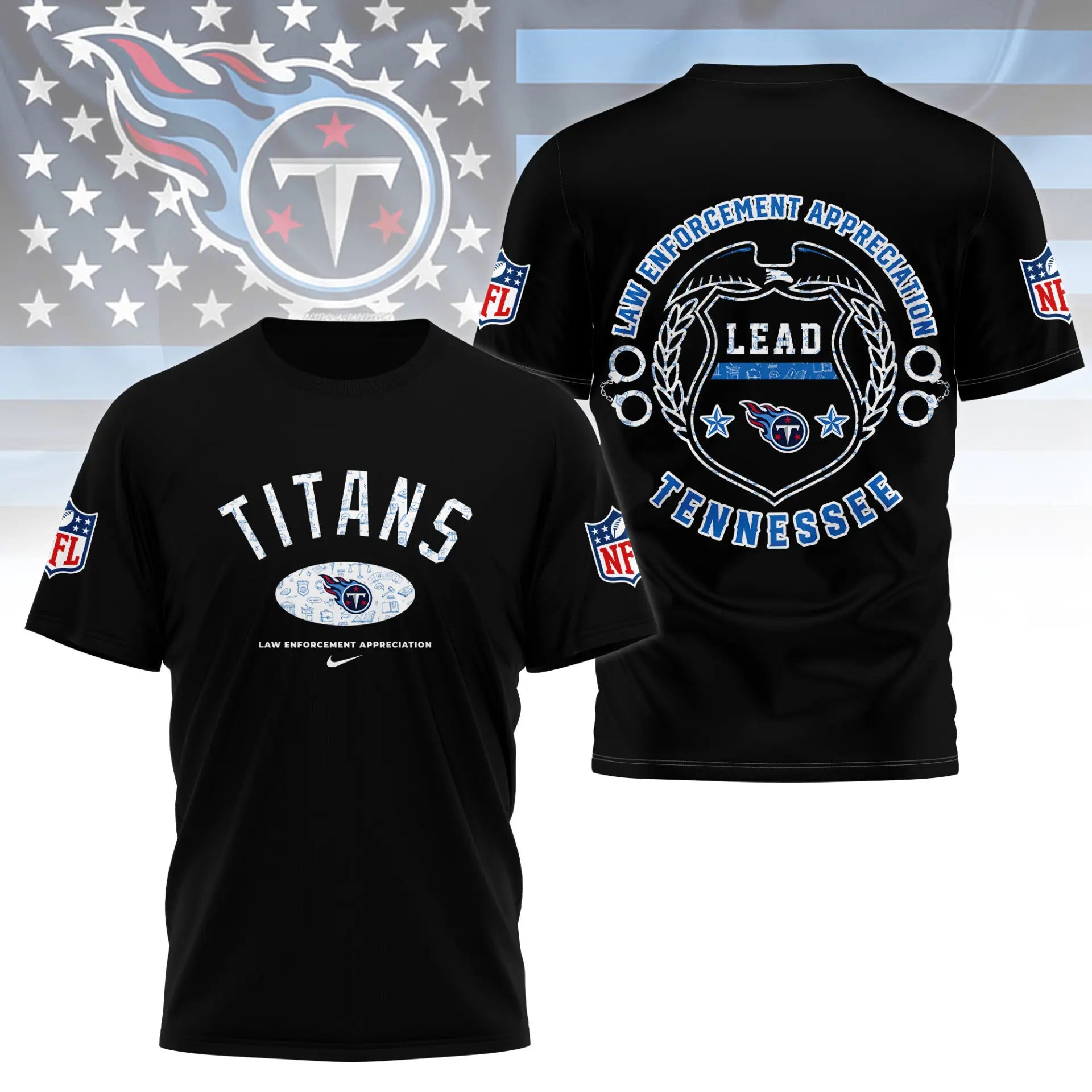 Tennessee Titans | Premium Law Appreciation Month 3D Shirt NY – HuddleStyle.com - Image 6