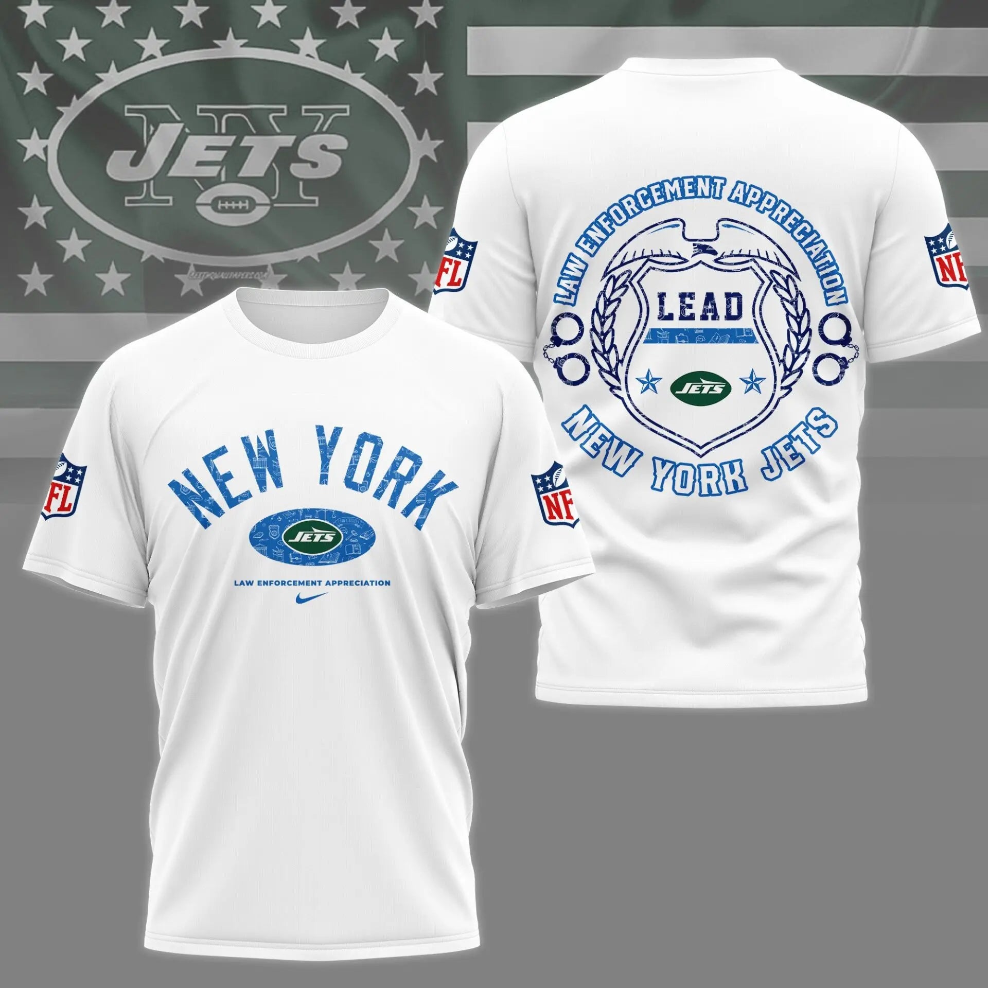 New York Jets | Premium Law Appreciation Month 3D Shirt NY – HuddleStyle.com - Image 2