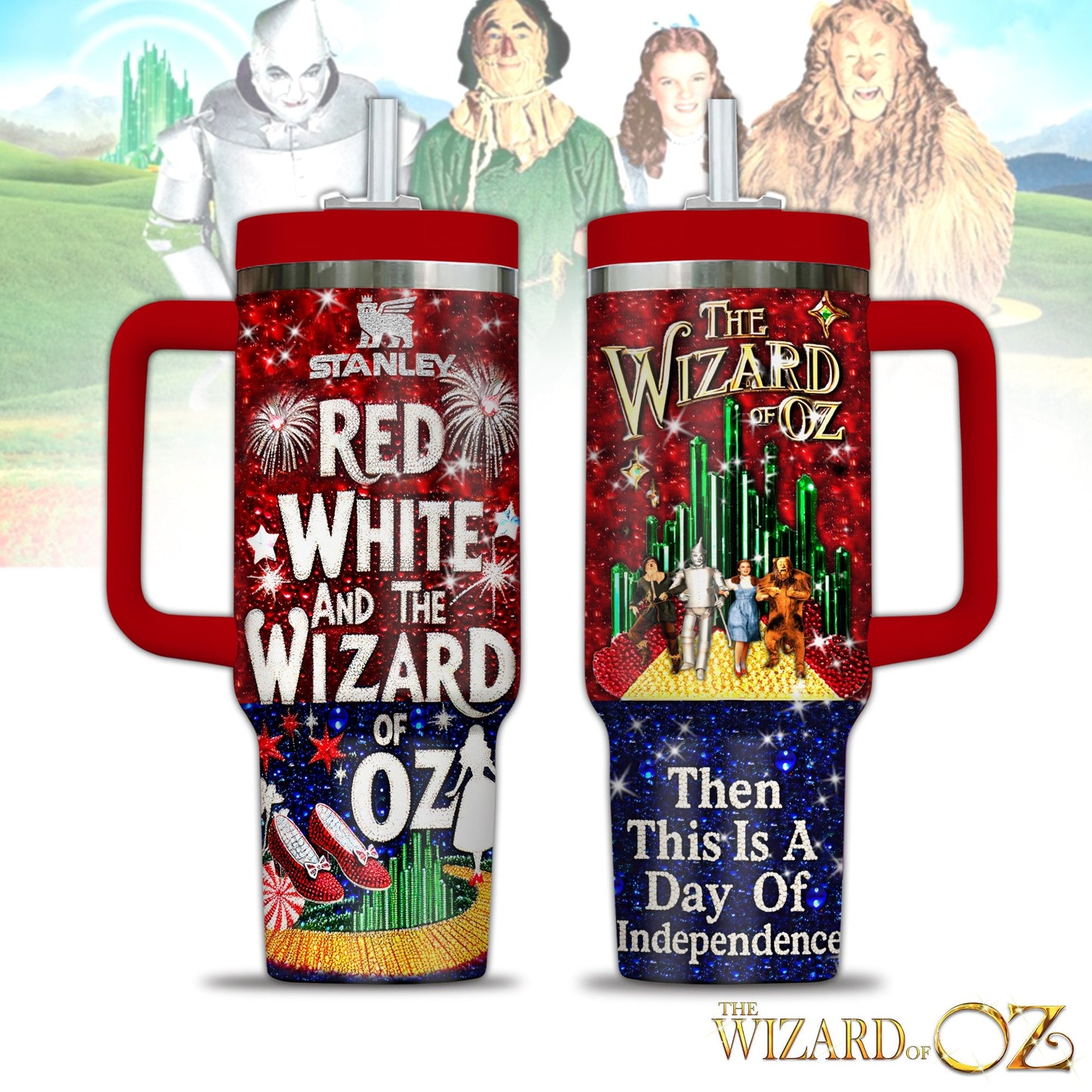 TWOZ | Independence Day 40oz Tumbler With Handle NY