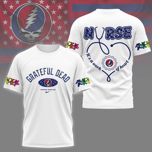 Grateful Dead Nurse Appreciation Month 3D Shirt NY