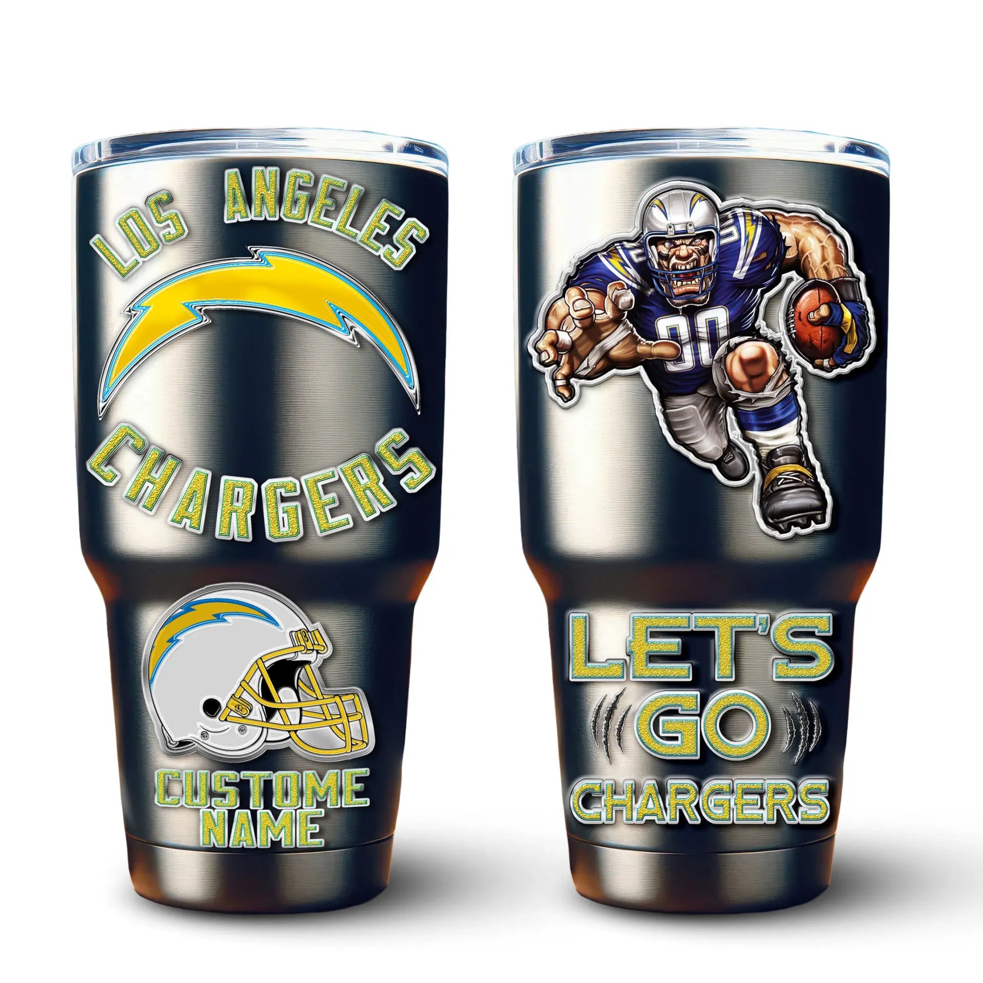 Los Angeles Chargers | PREMIUM TUMBLER TD – HuddleStyle.com - Image 3