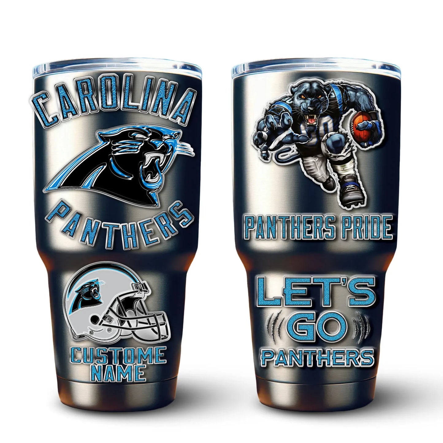 Carolina Panthers | PREMIUM TUMBLER TD – HuddleStyle.com - Image 3