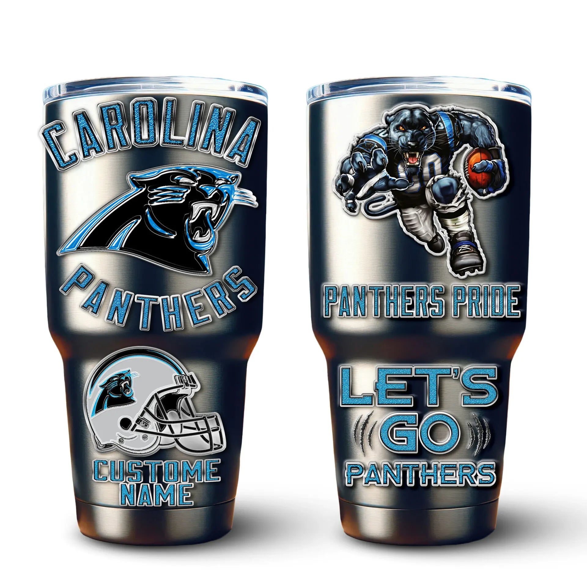 Carolina Panthers | PREMIUM TUMBLER TD – HuddleStyle.com - Image 3
