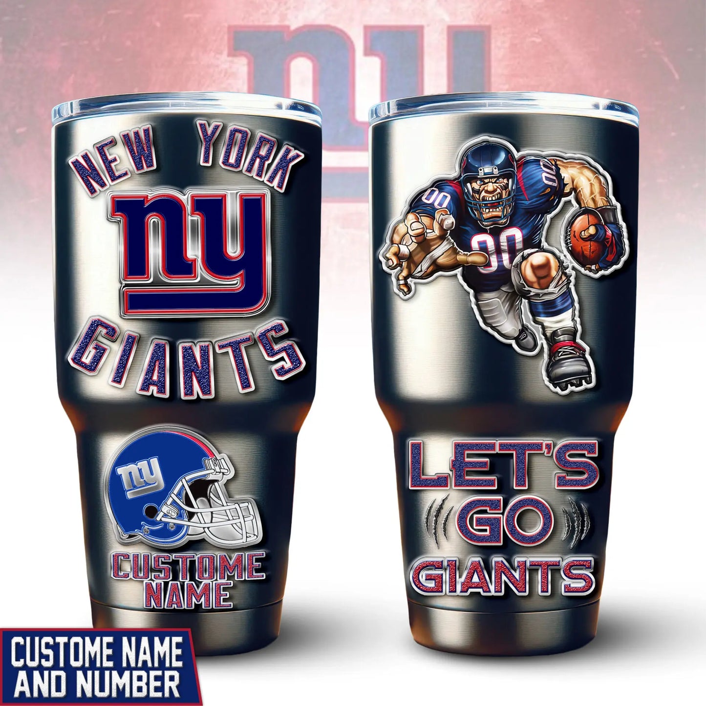 New York Giants | PREMIUM TUMBLER TD – HuddleStyle.com - Image 3
