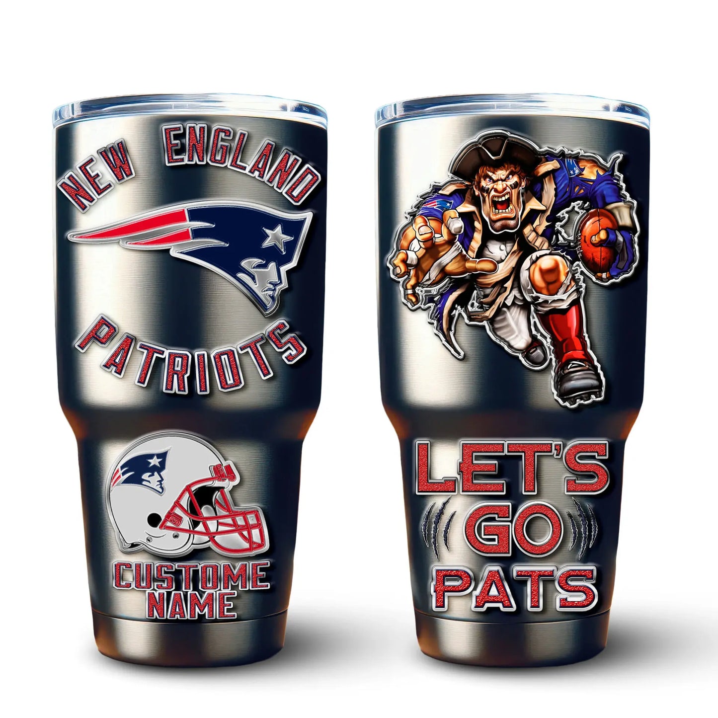 New England Patriots | PREMIUM TUMBLER TD – HuddleStyle.com - Image 4