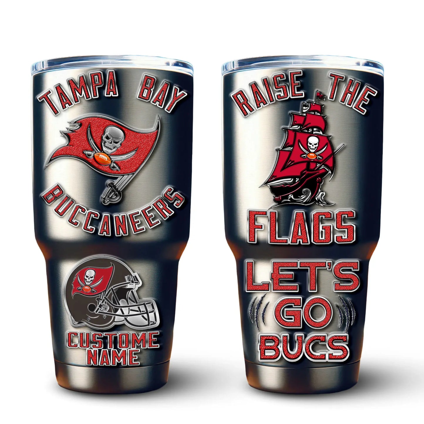 Tampa Bay Buccaneers | PREMIUM TUMBLER TD – HuddleStyle.com - Image 3