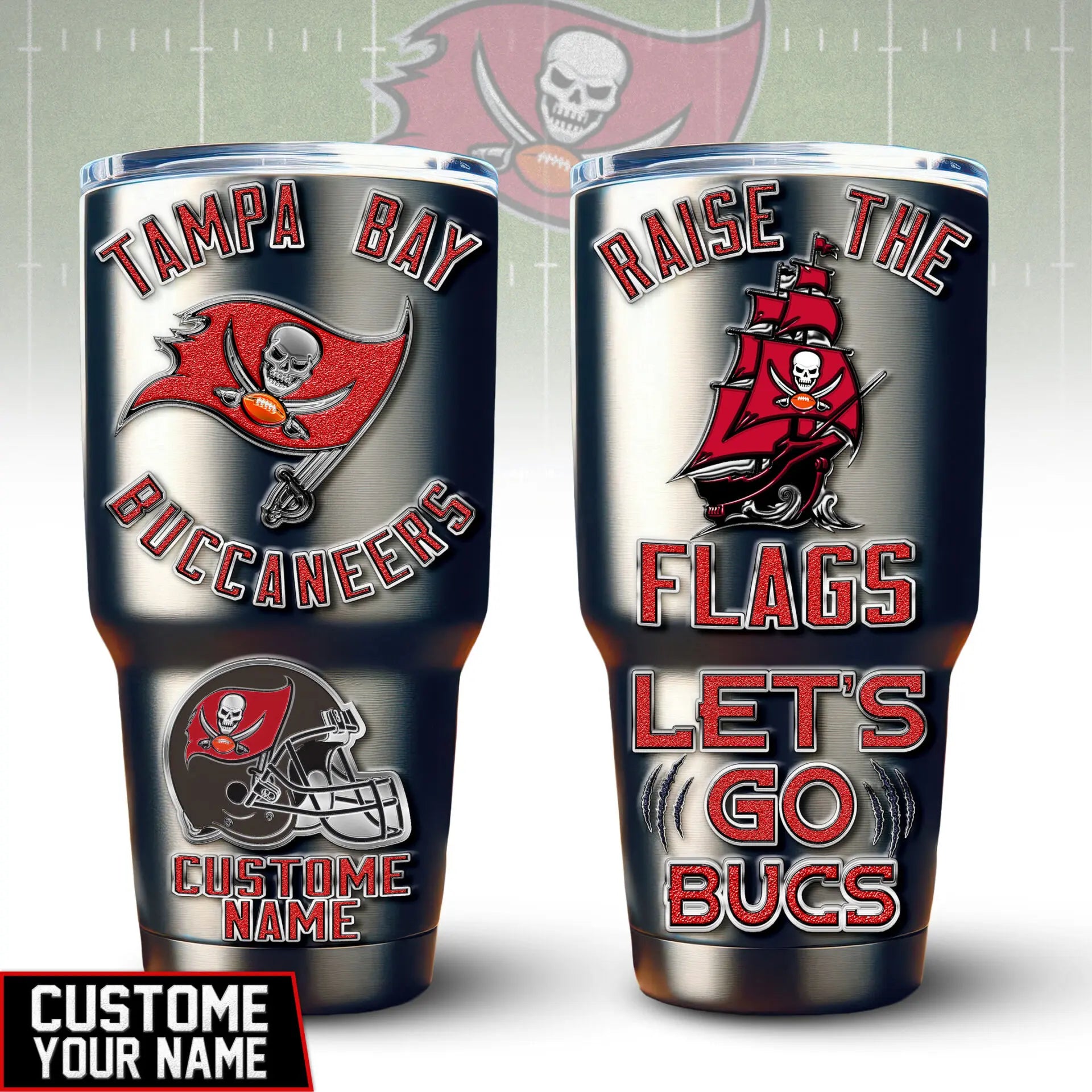 Tampa Bay Buccaneers | PREMIUM TUMBLER TD – HuddleStyle.com - Image 4