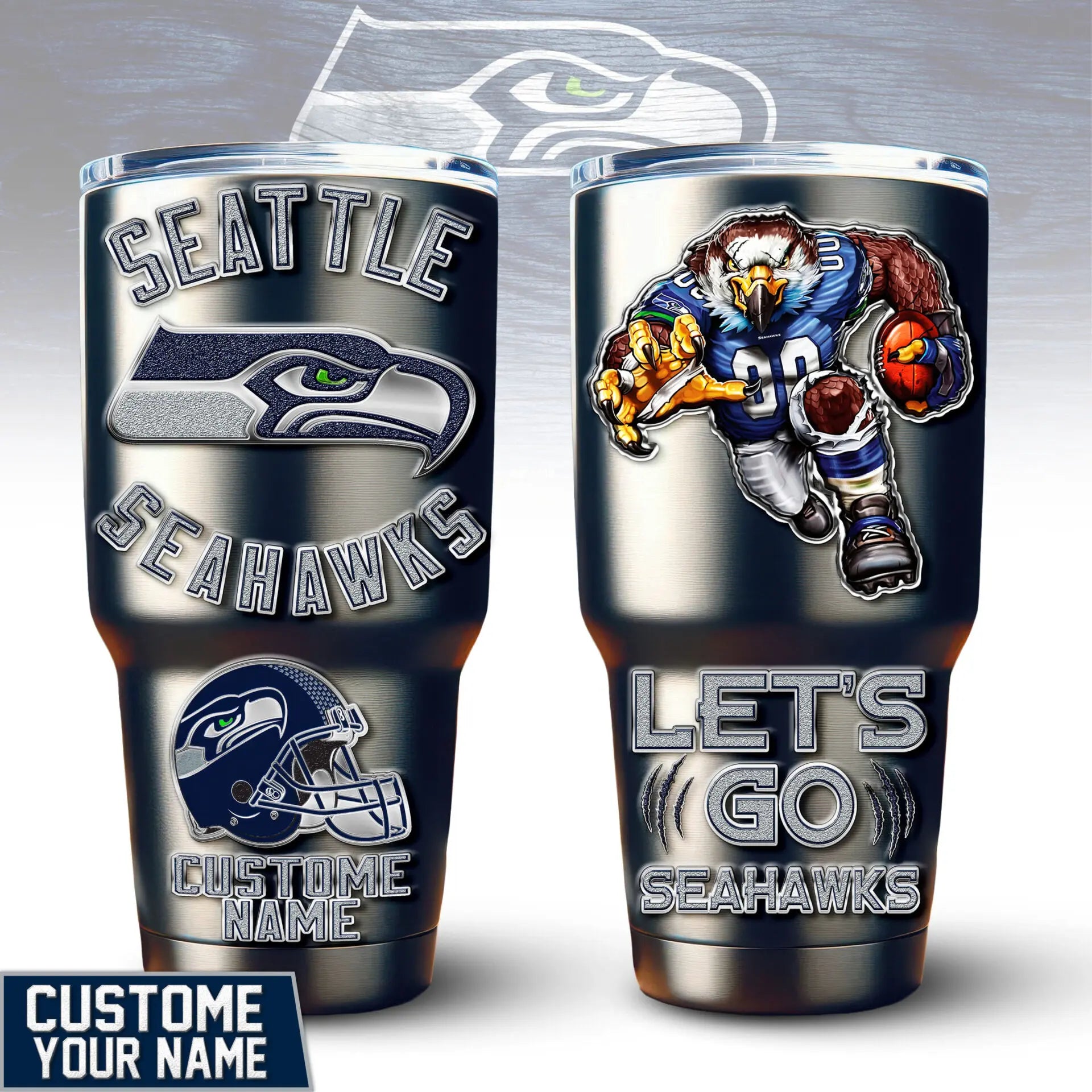 Seattle Seahawks | PREMIUM TUMBLER TD – HuddleStyle.com - Image 3