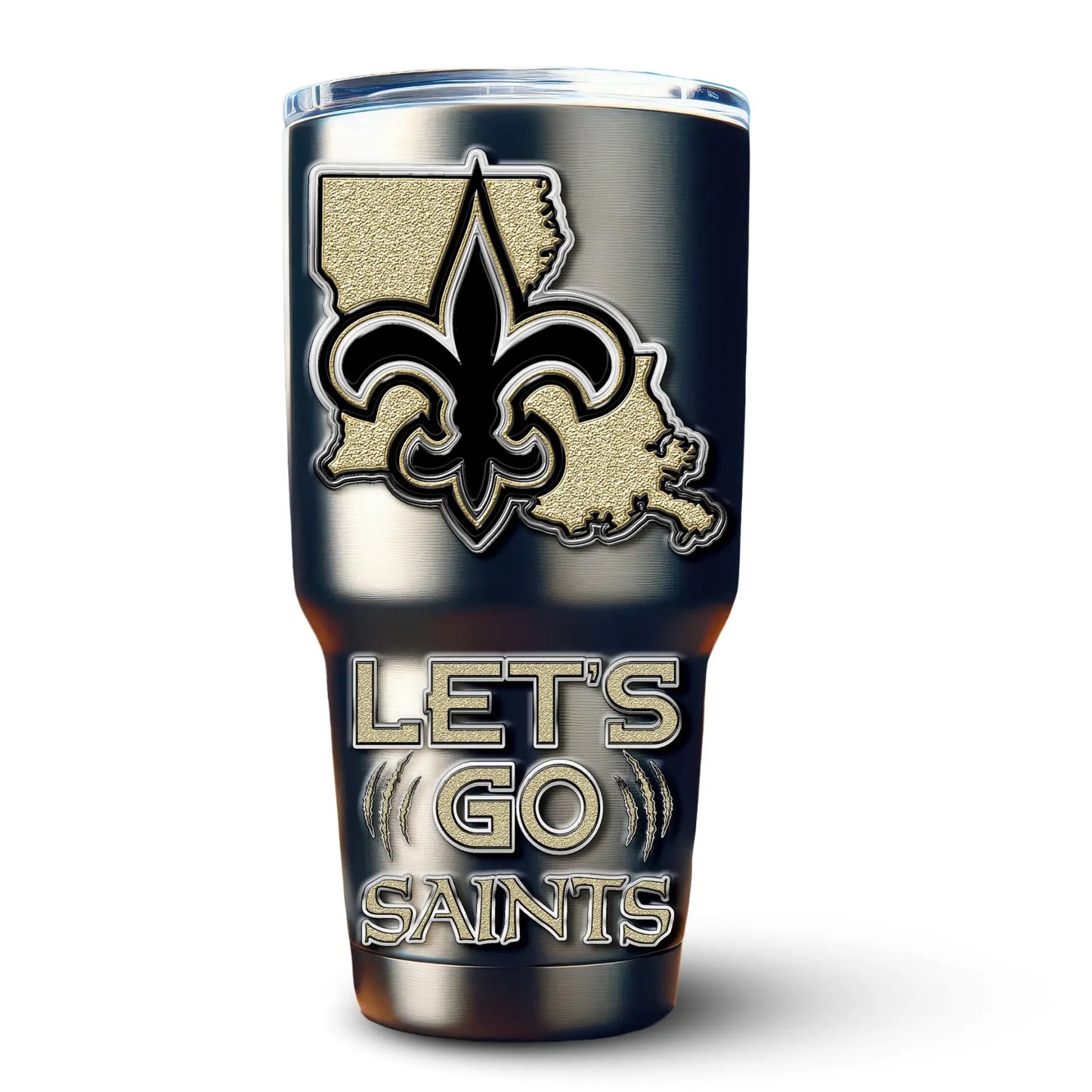 New Orleans Saints | PREMIUM TUMBLER TD – HuddleStyle.com - Image 3