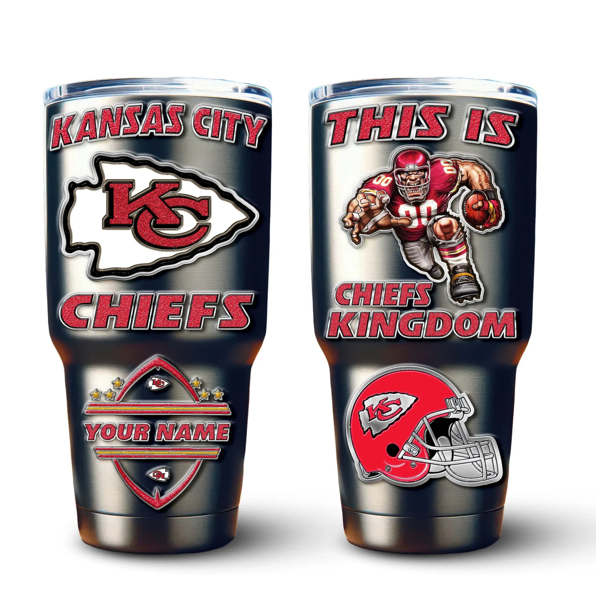 Kansas City Chiefs | PREMIUM TUMBLER TD – HuddleStyle.com - Image 2