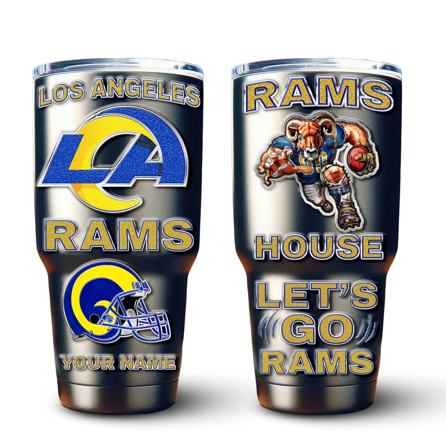 Los Angeles Rams | PREMIUM TUMBLER TD – HuddleStyle.com - Image 2