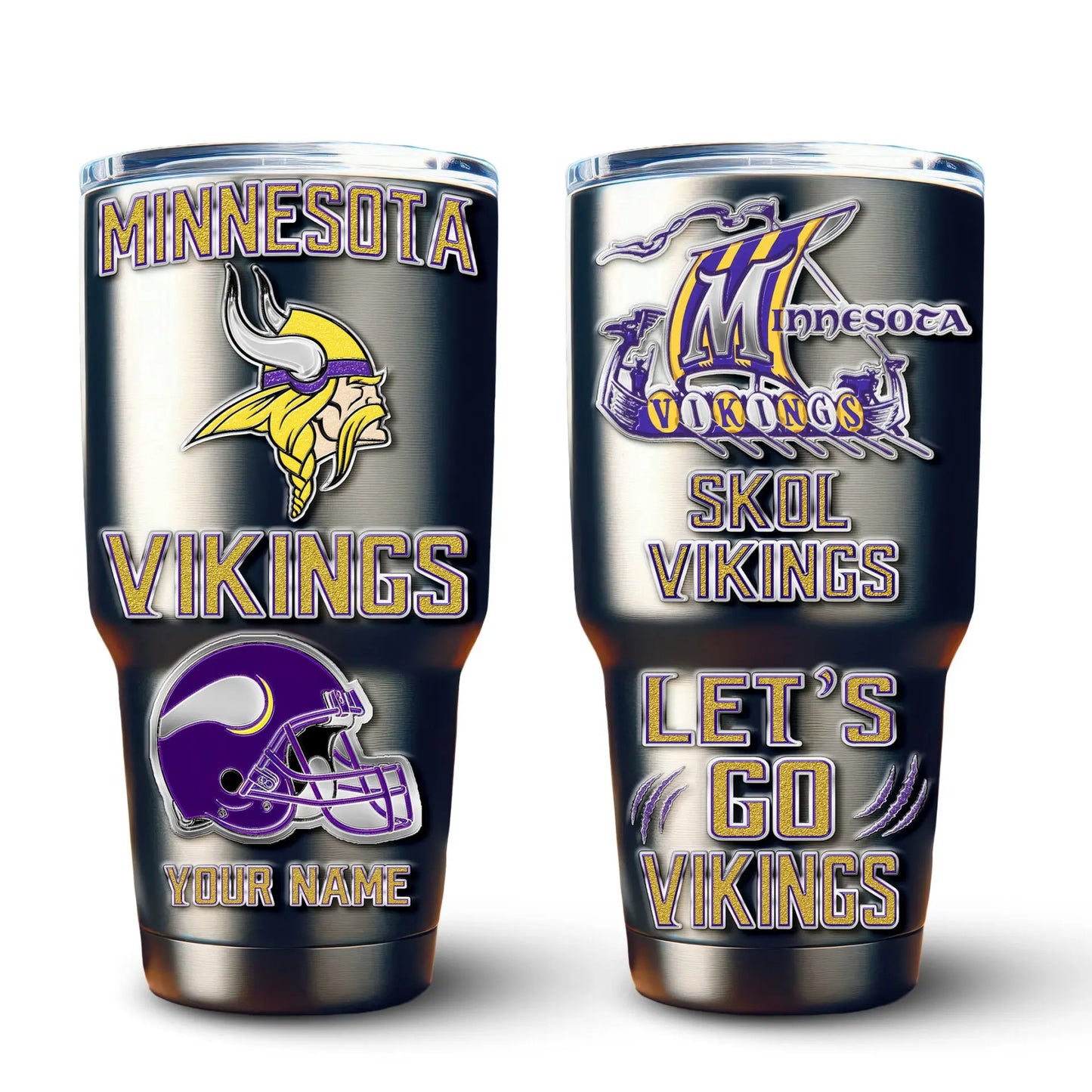 Minnesota Vikings | PREMIUM TUMBLER TD – HuddleStyle.com - Image 2