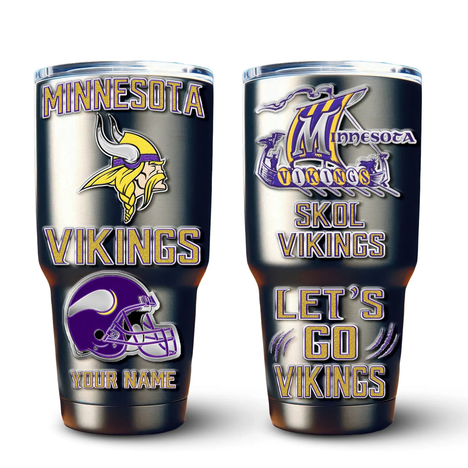 Minnesota Vikings | PREMIUM TUMBLER TD – HuddleStyle.com - Image 2