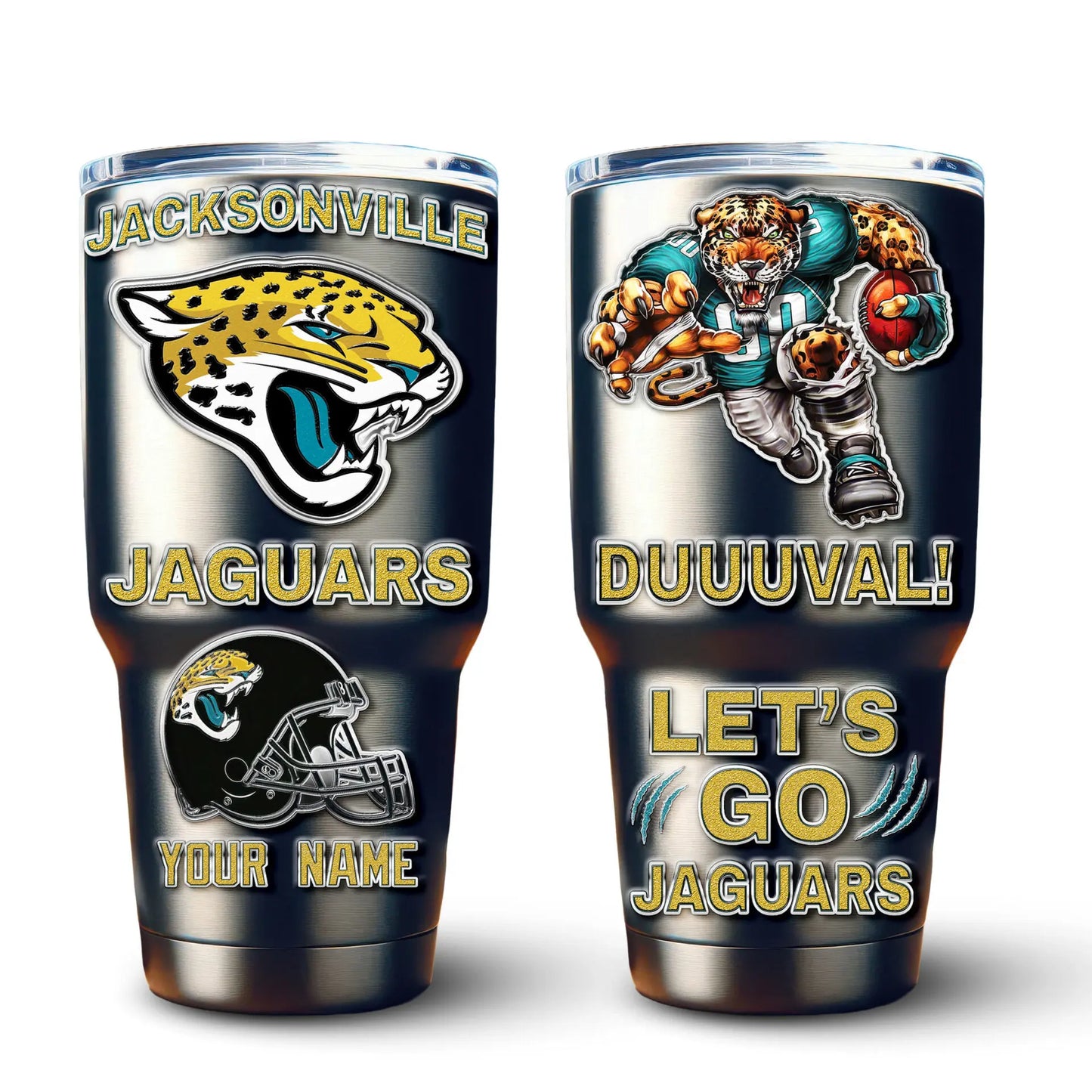 Jacksonville Jaguars | PREMIUM TUMBLER TD – HuddleStyle.com - Image 2