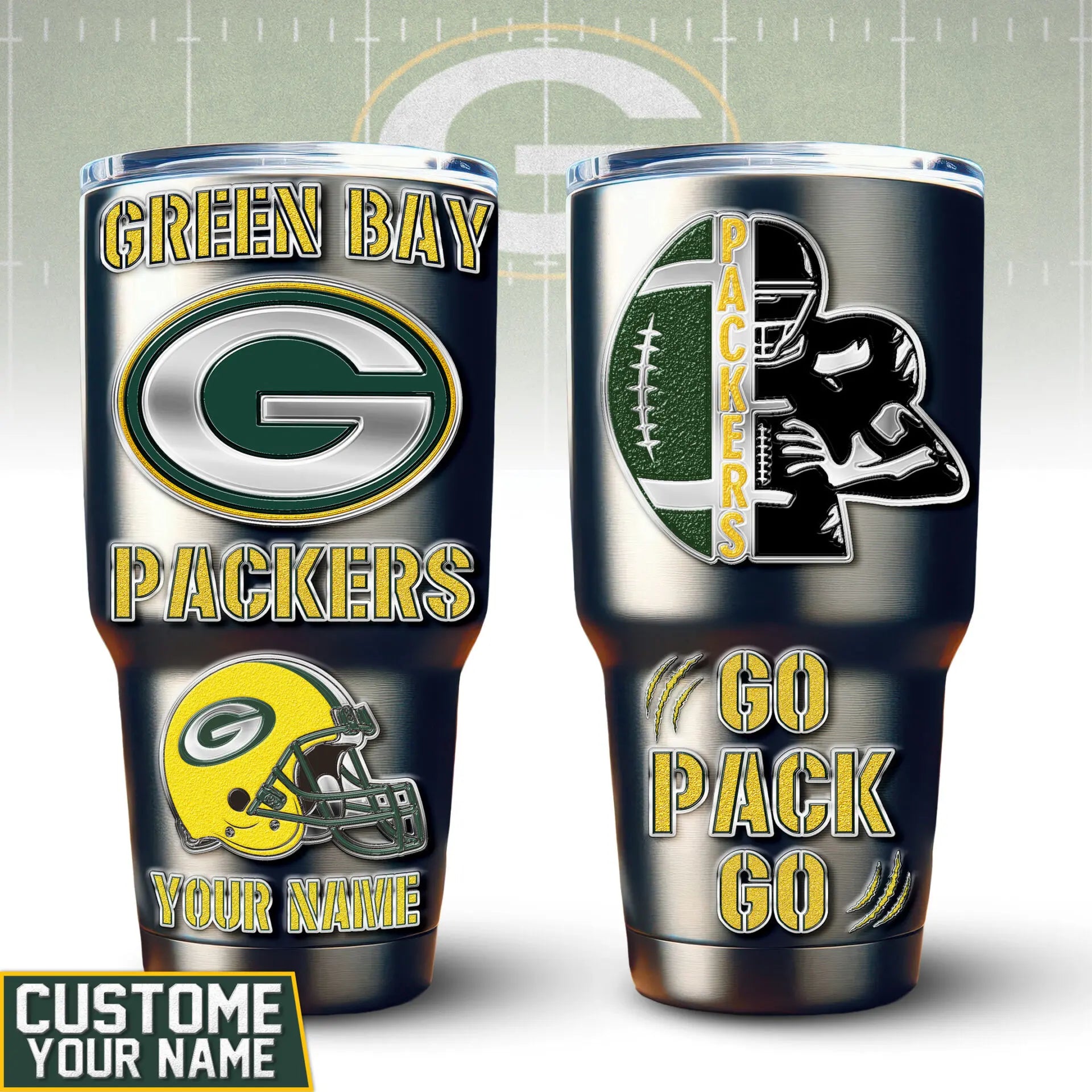 Green Bay Packers | PREMIUM TUMBLER TD – HuddleStyle.com - Image 2