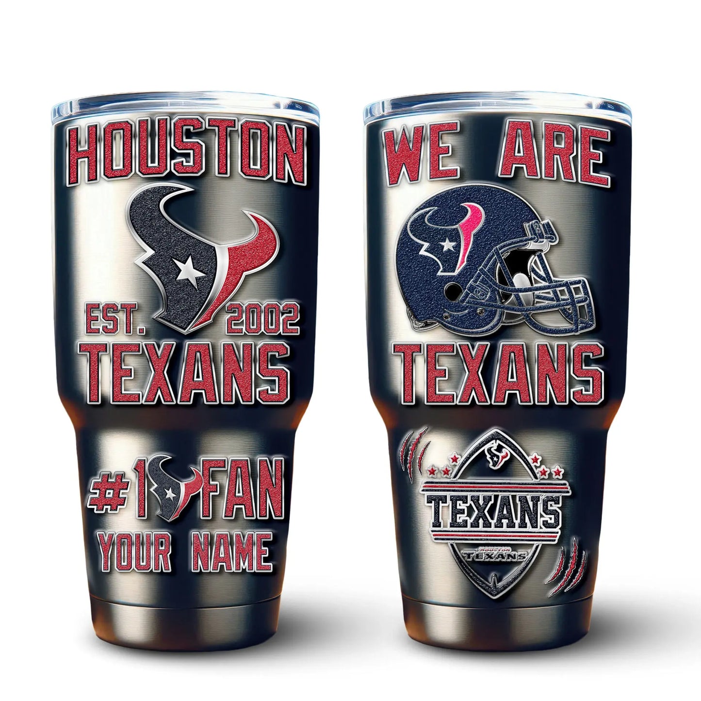 Houston Texans | PREMIUM TUMBLER TD – HuddleStyle.com - Image 2