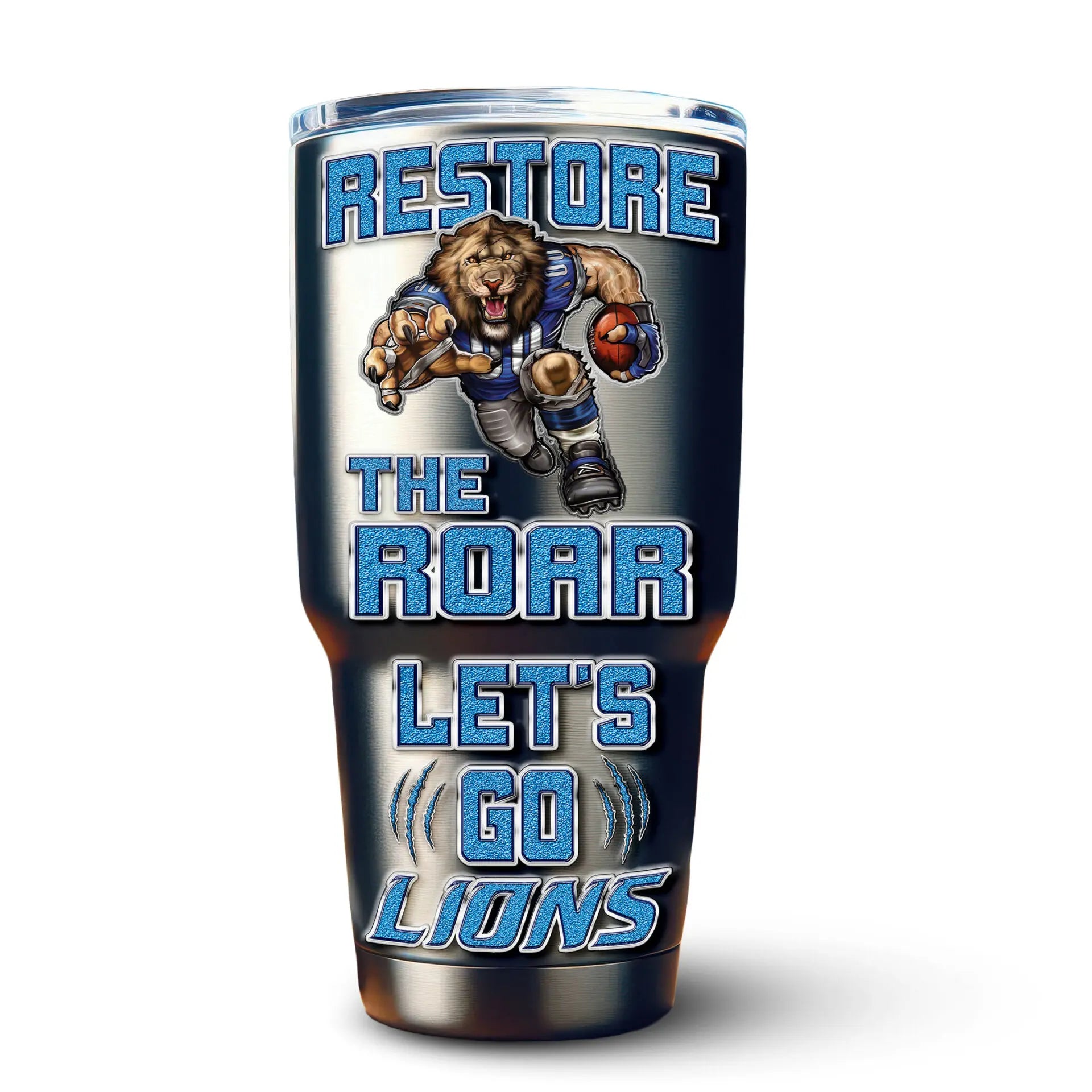 Detroit Lions | PREMIUM TUMBLER TD – HuddleStyle.com - Image 3