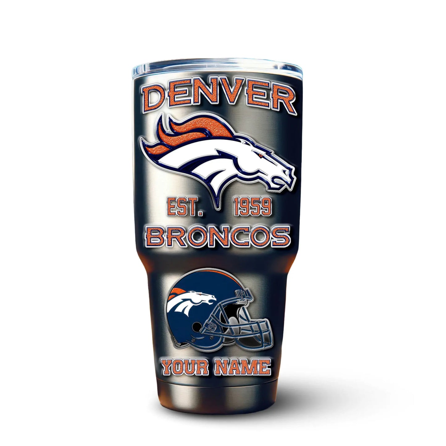 Denver Broncos | PREMIUM TUMBLER TD – HuddleStyle.com - Image 3