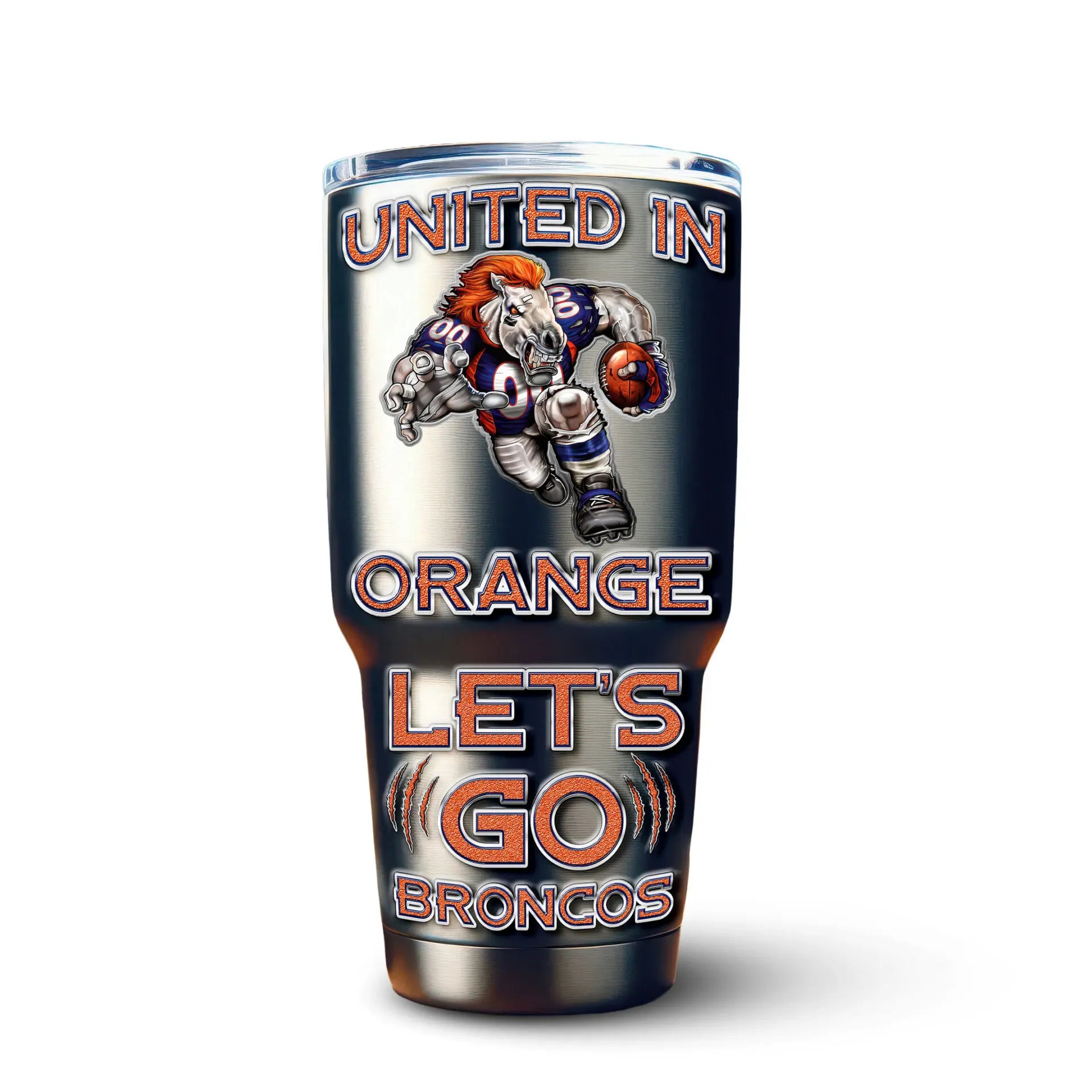 Denver Broncos | PREMIUM TUMBLER TD – HuddleStyle.com - Image 2