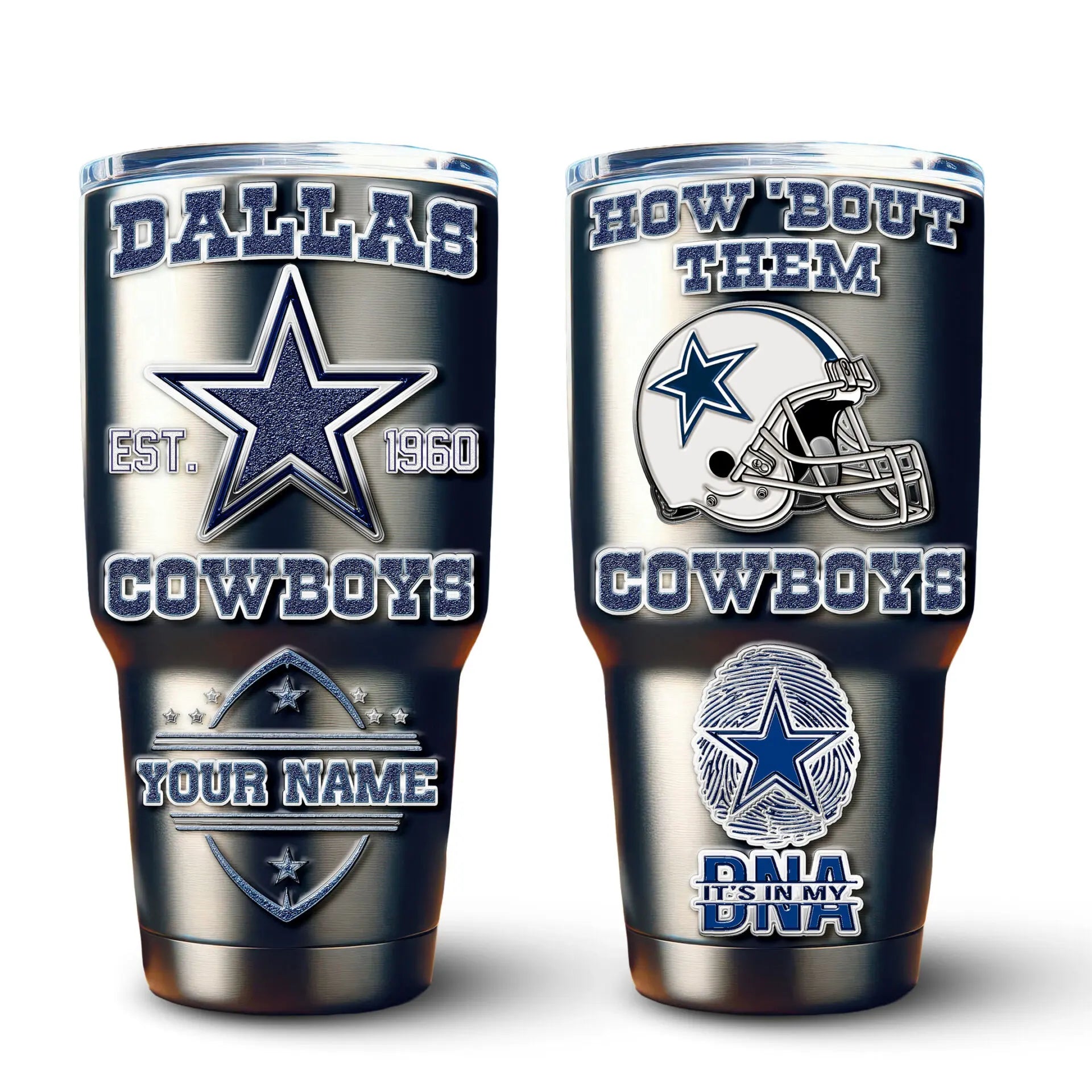 Dallas Cowboys | PREMIUM TUMBLER TD – HuddleStyle.com - Image 2