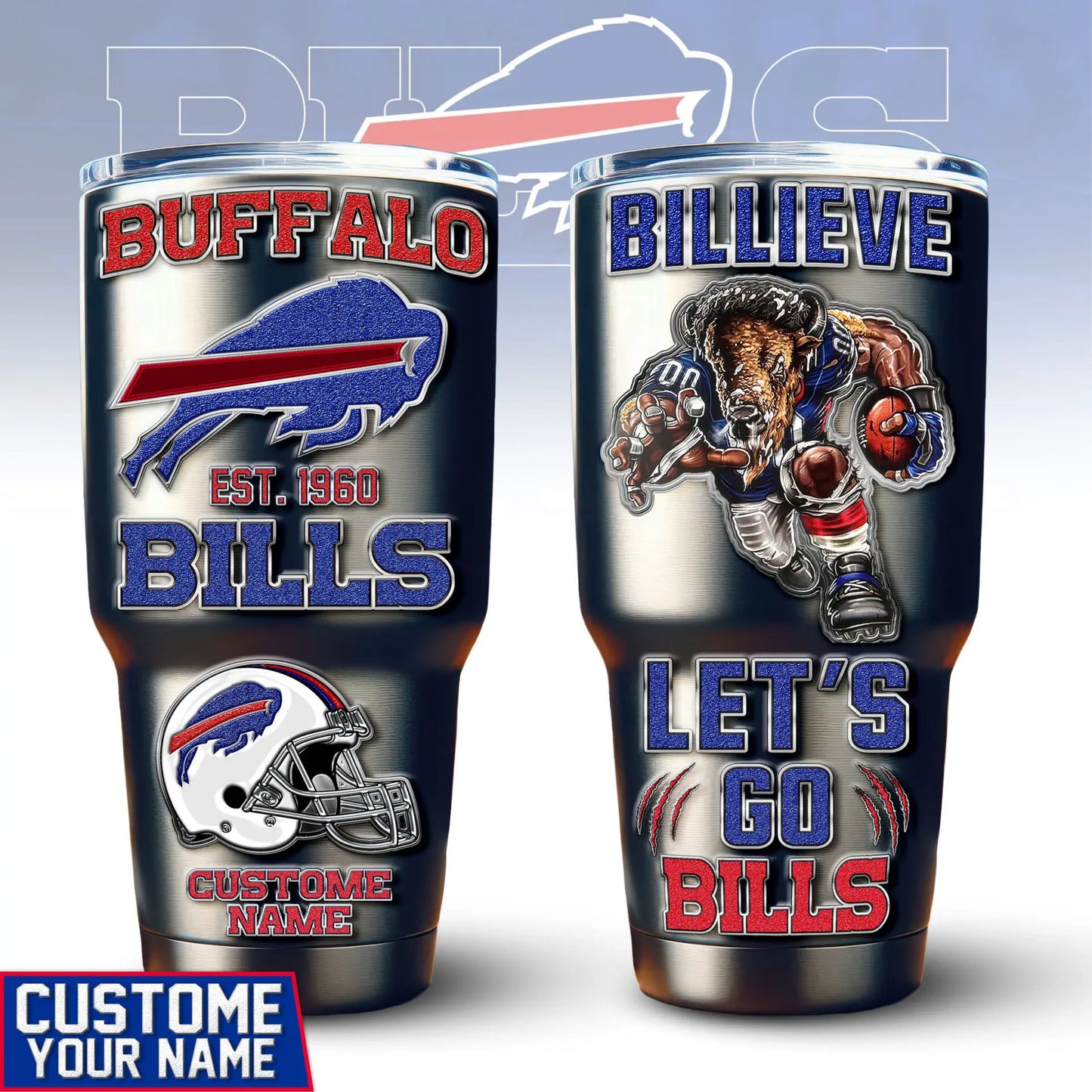 Buffalo Bills | PREMIUM TUMBLER TD – HuddleStyle.com - Image 4