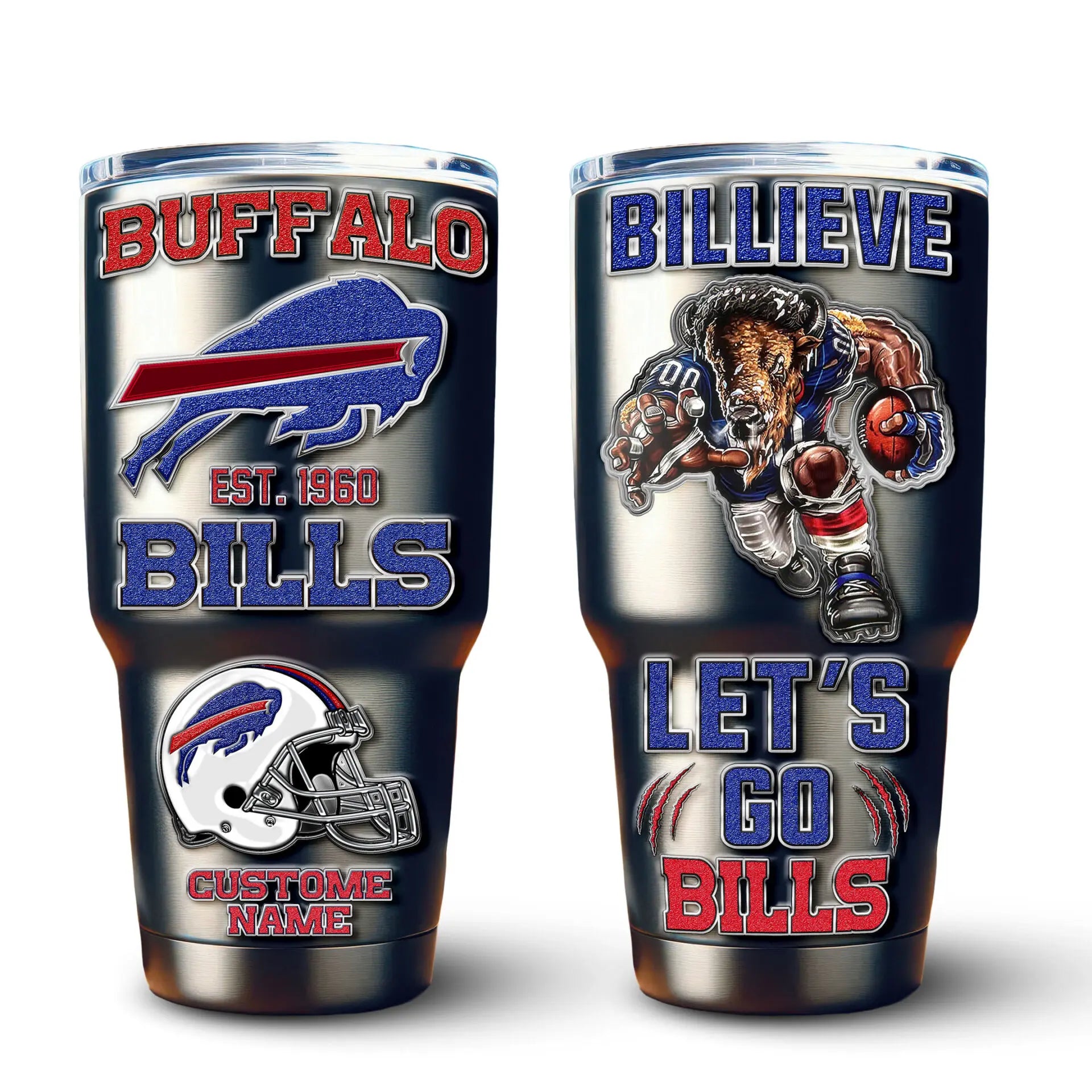 Buffalo Bills | PREMIUM TUMBLER TD – HuddleStyle.com - Image 3