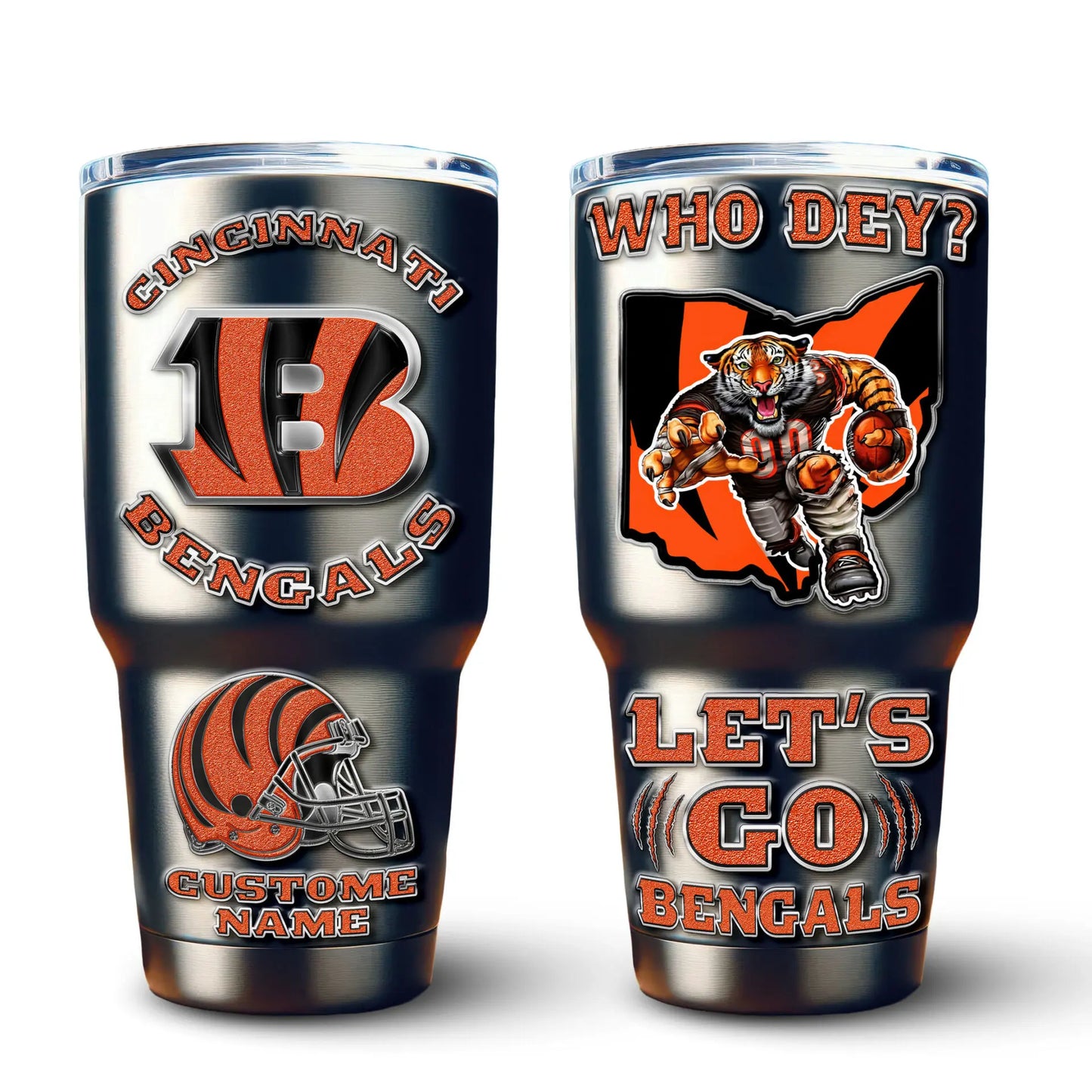 Cincinnati Bengals | PREMIUM TUMBLER TD – HuddleStyle.com - Image 2