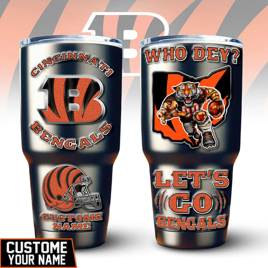 Cincinnati Bengals | PREMIUM TUMBLER TD – HuddleStyle.com - Main