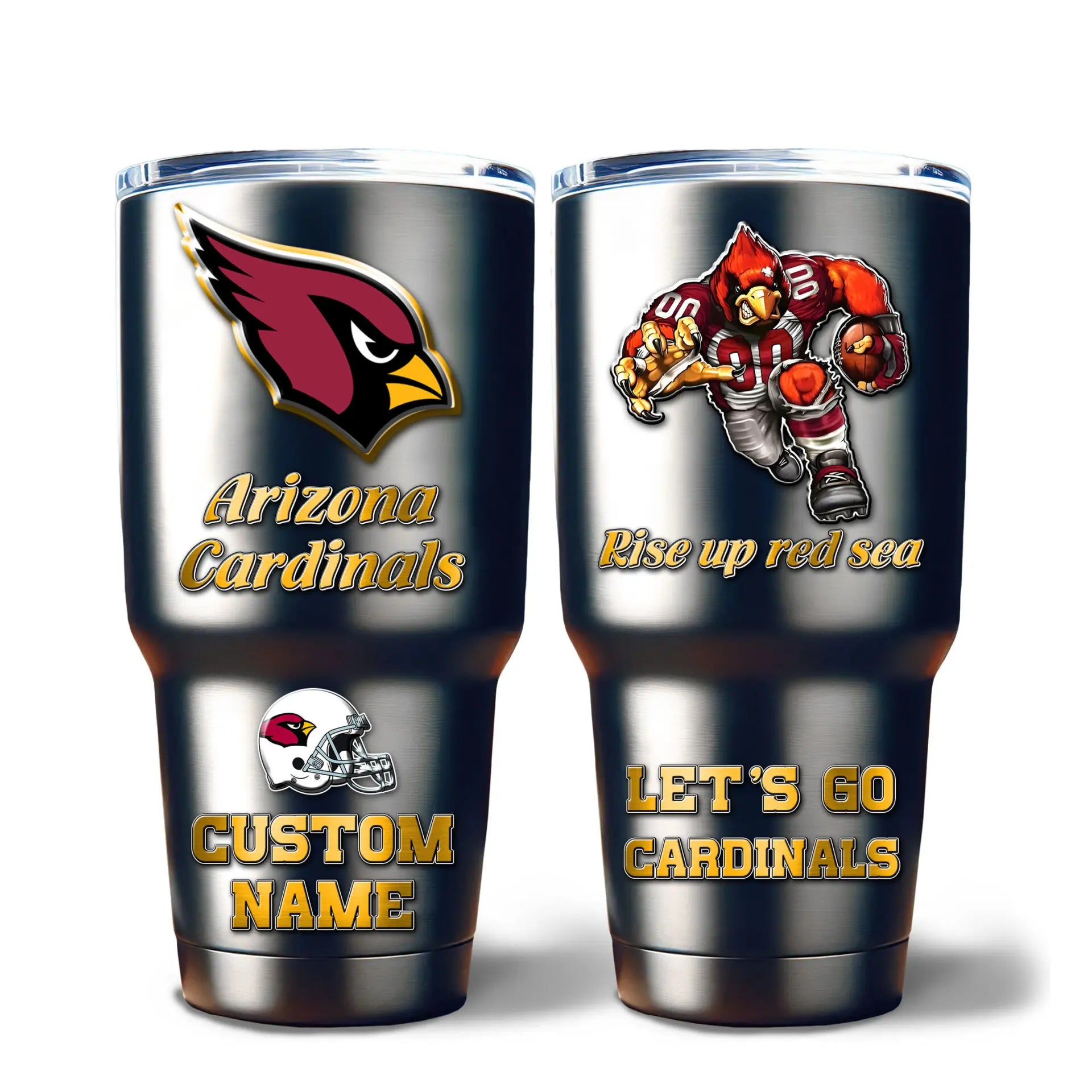 Arizona Cardinals | PREMIUM TUMBLER TD – HuddleStyle.com - Image 2