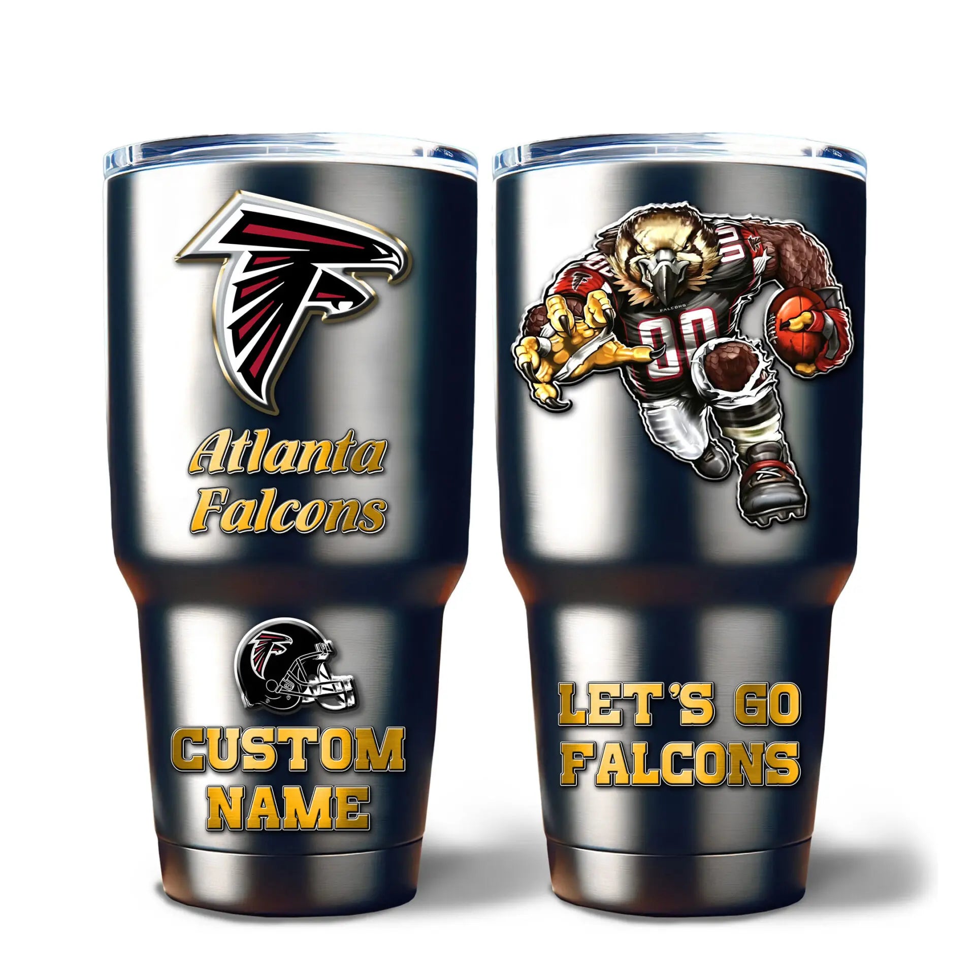 Atlanta Falcons | PREMIUM TUMBLER TD – HuddleStyle.com - Image 2