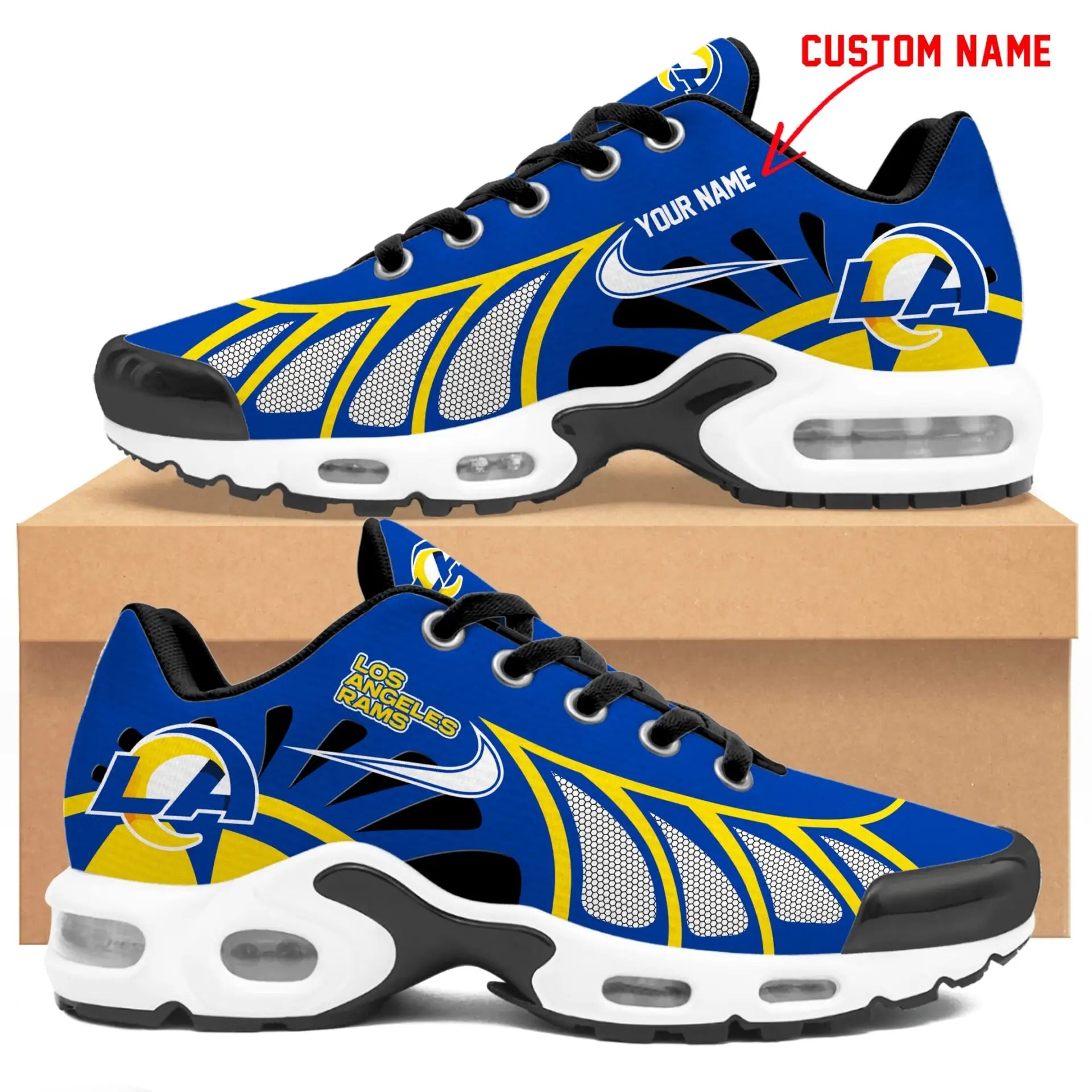 Los Angeles Rams | Personalized Air Max Shoes Limited Edition TD 050625 – HuddleStyle.com - Image 2