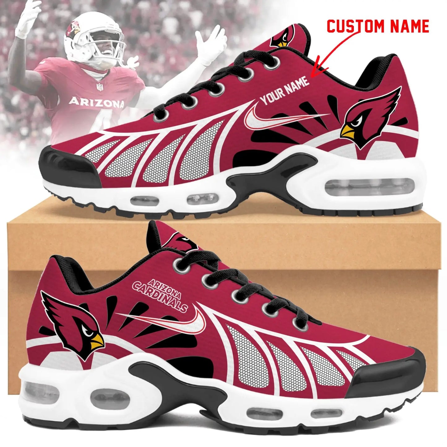 Arizona Cardinals | Personalized Air Max Shoes Limited Edition TD 050625 – HuddleStyle.com - Image 2