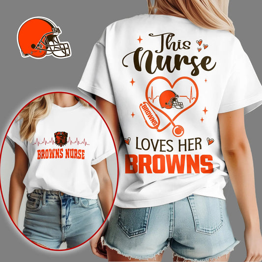 Cleveland Browns | Premium Nurse Appreciation Month Women’s Shirt NY – HuddleStyle.com - Main