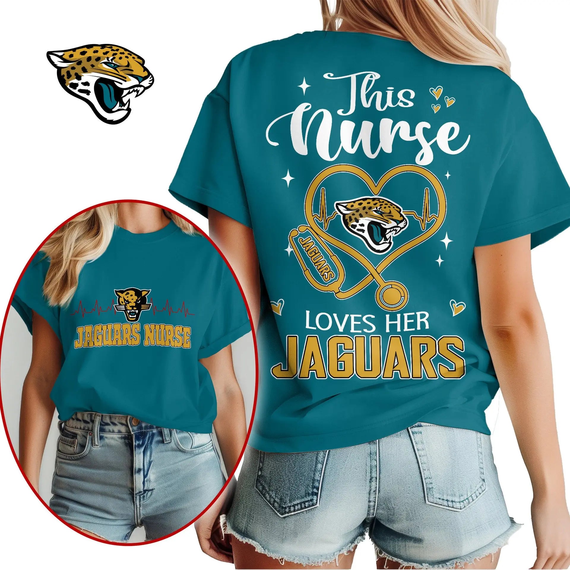 Jacksonville Jaguars | Premium Nurse Appreciation Month Women’s Shirt NY – HuddleStyle.com - Image 5