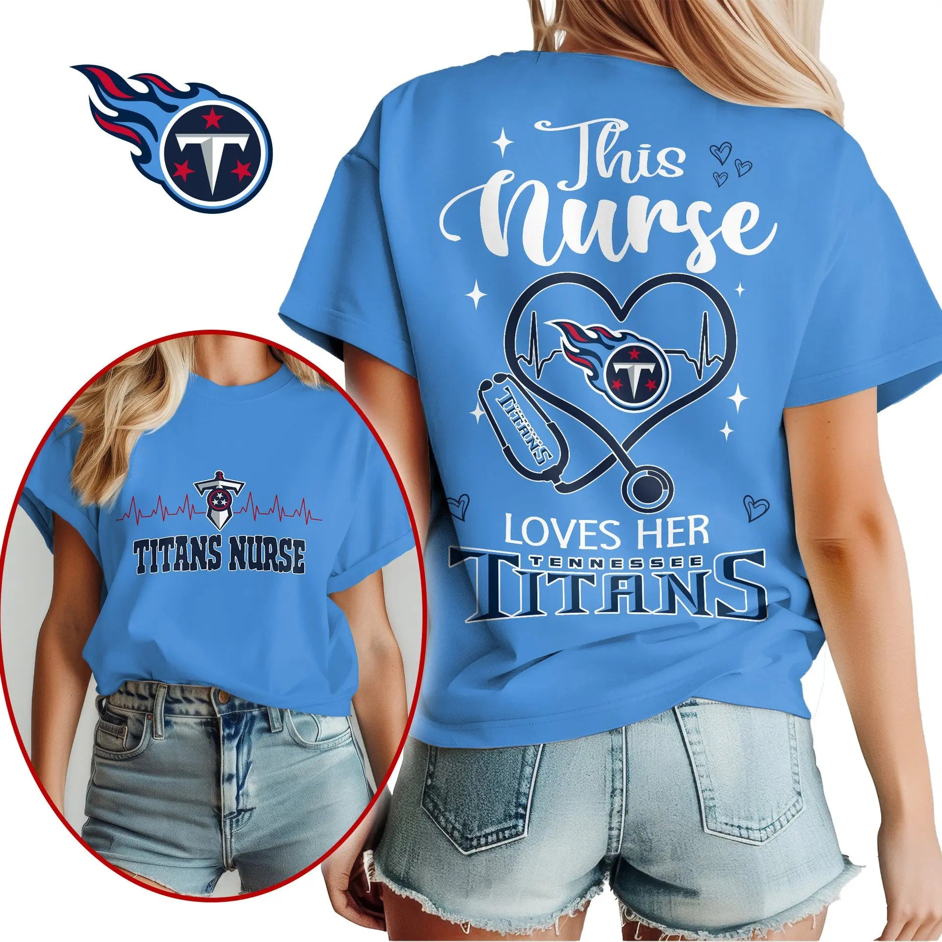 Tennessee Titans | Premium Nurse Appreciation Month Women’s Shirt NY – HuddleStyle.com - Image 4