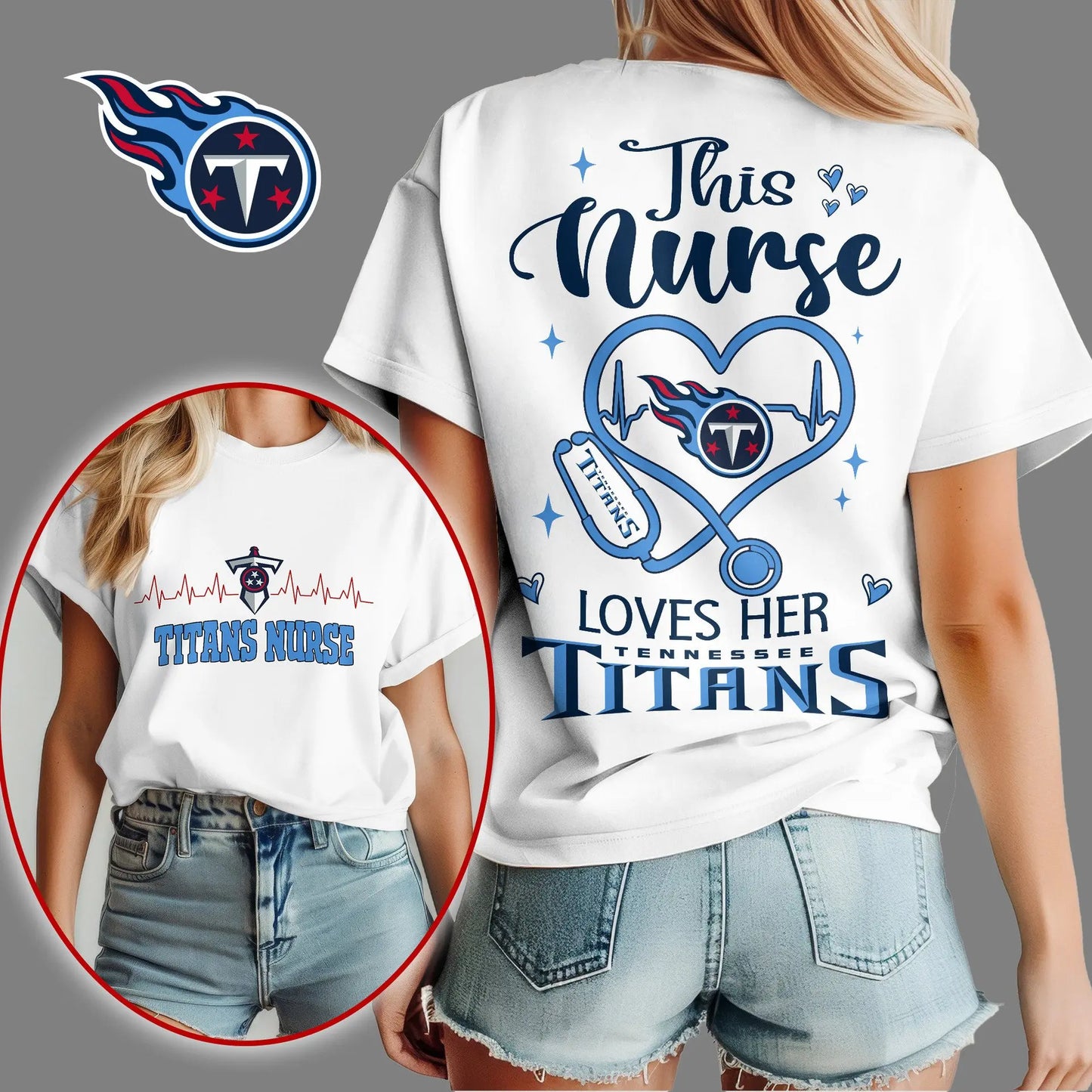 Tennessee Titans | Premium Nurse Appreciation Month Women’s Shirt NY – HuddleStyle.com - Image 3
