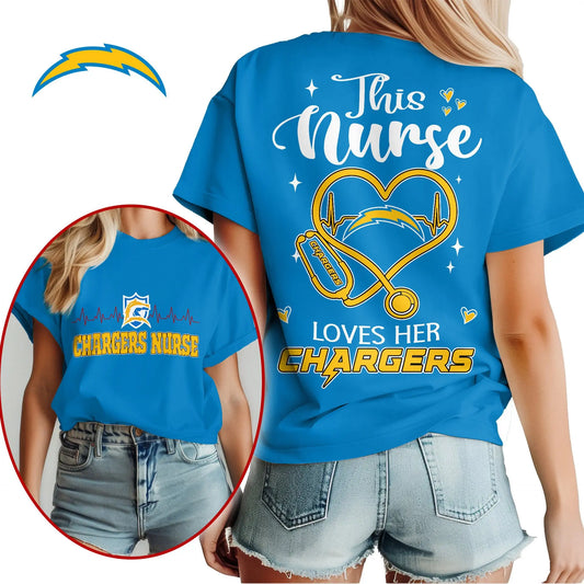 Los Angeles Chargers | Premium Nurse Appreciation Month Women’s Shirt NY – HuddleStyle.com - Main
