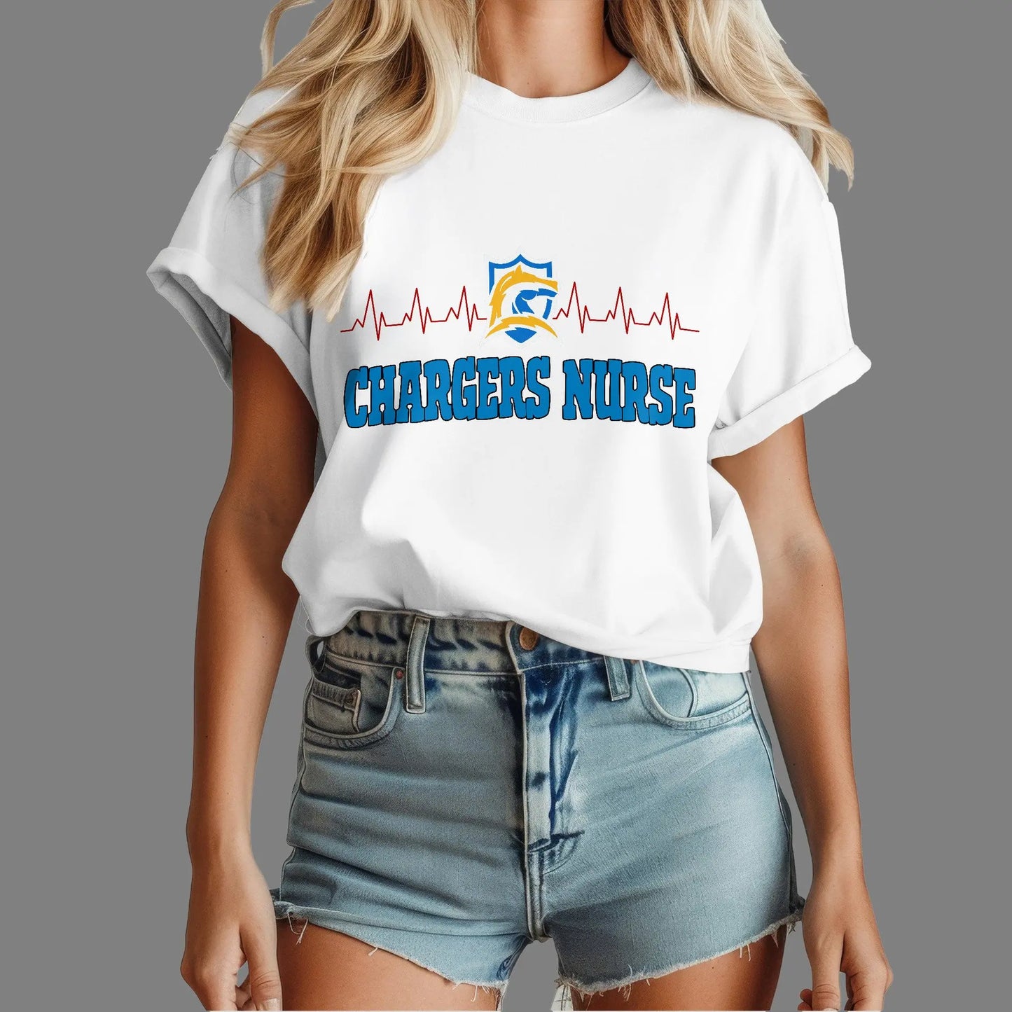 Los Angeles Chargers | Premium Nurse Appreciation Month Women’s Shirt NY – HuddleStyle.com - Image 3