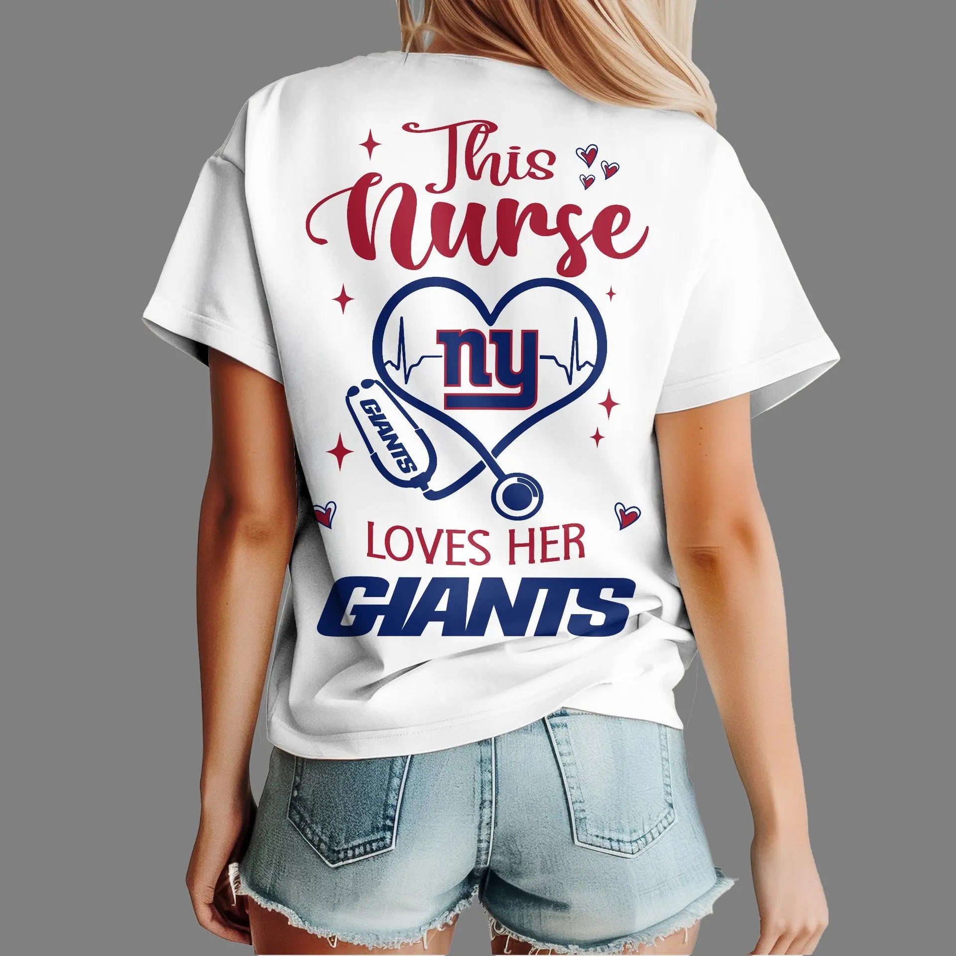 New York Giants | Premium Nurse Appreciation Month Women’s Shirt NY – HuddleStyle.com - Image 2