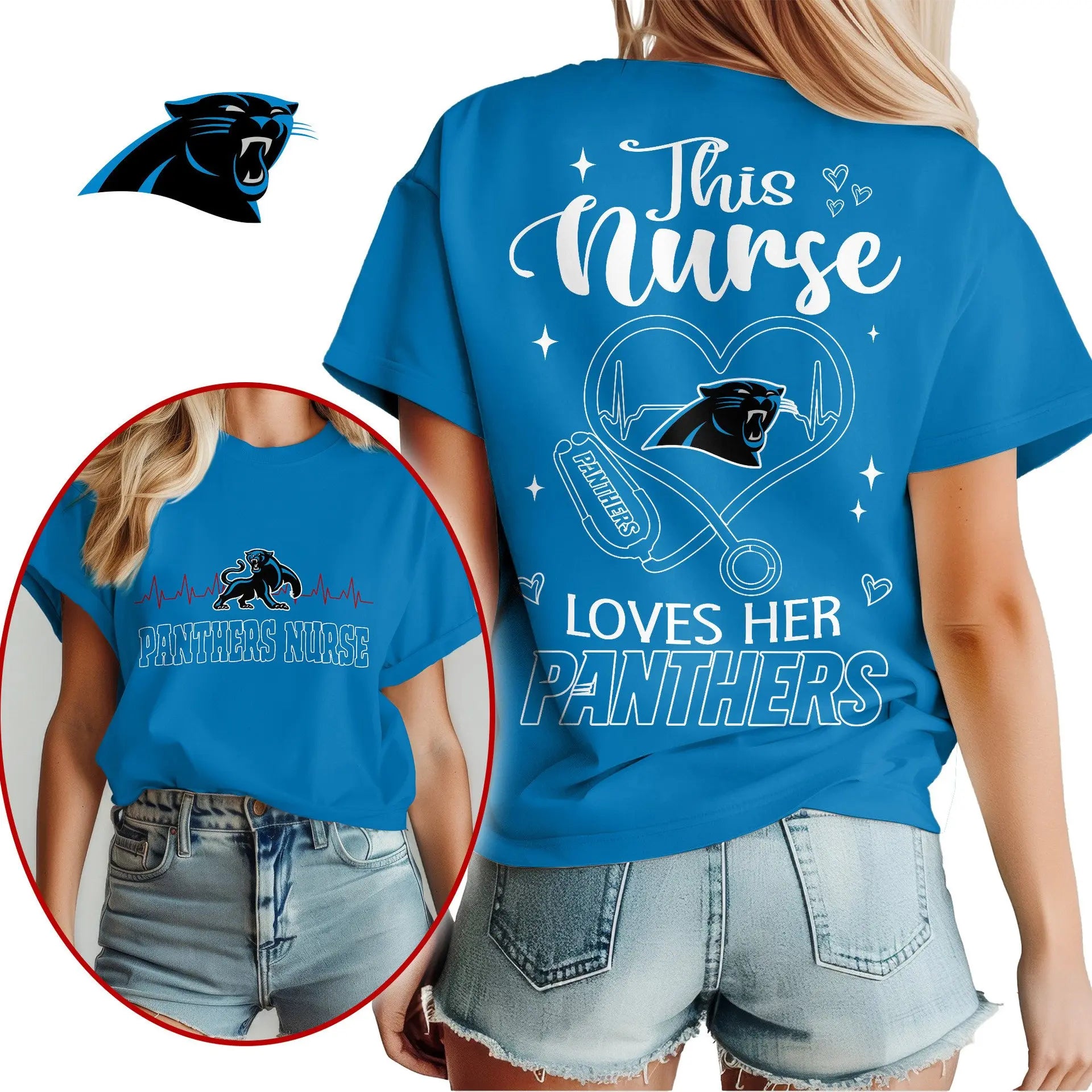 Carolina Panthers | Premium Nurse Appreciation Month Women’s Shirt NY – HuddleStyle.com - Image 5