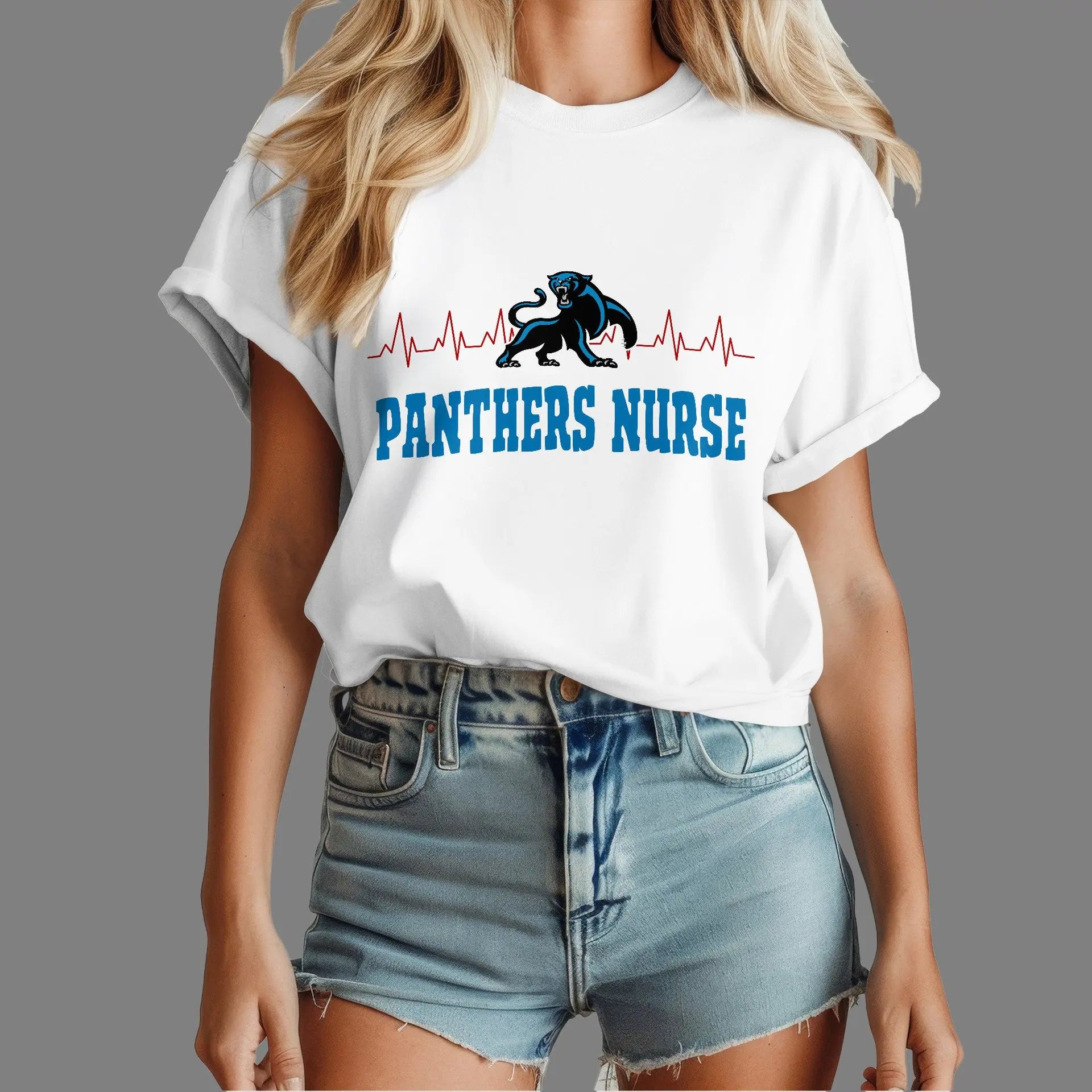 Carolina Panthers | Premium Nurse Appreciation Month Women’s Shirt NY – HuddleStyle.com - Image 2