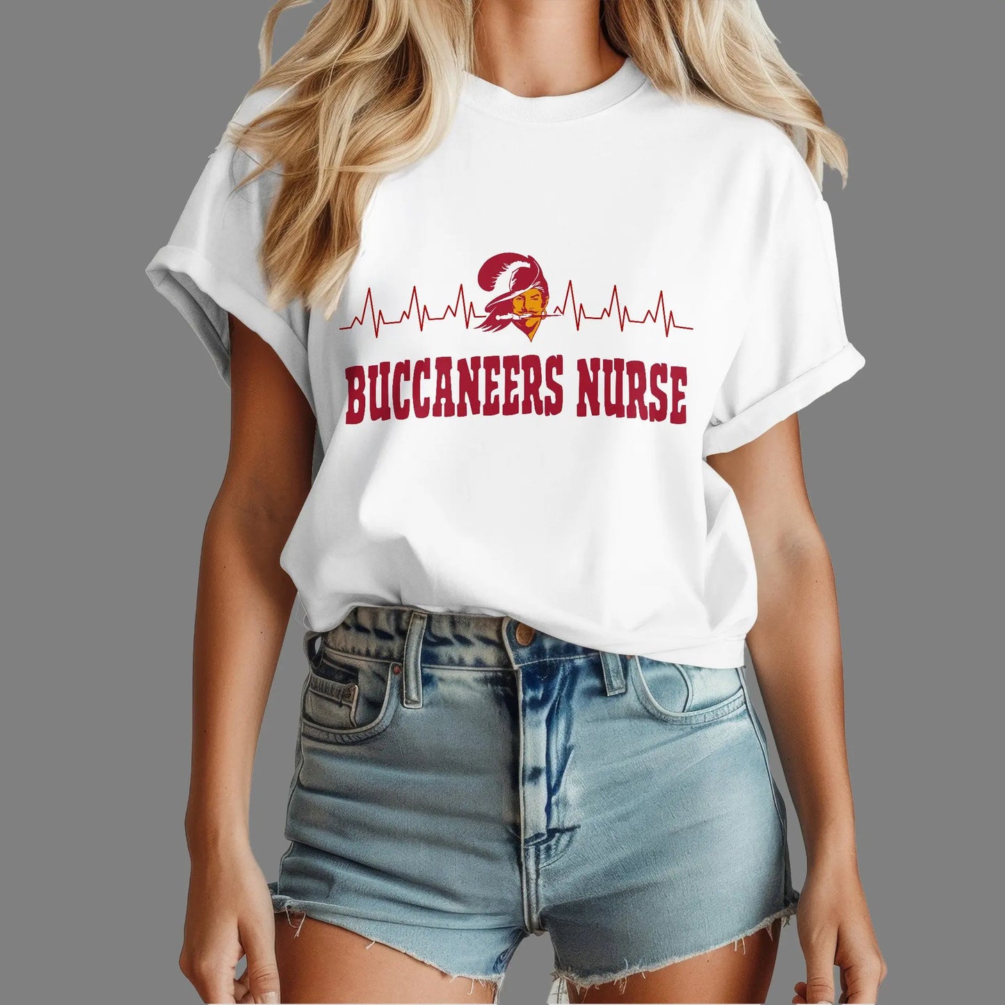 Tampa Bay Buccaneers | Premium Nurse Appreciation Month Women’s Shirt NY – HuddleStyle.com - Image 4