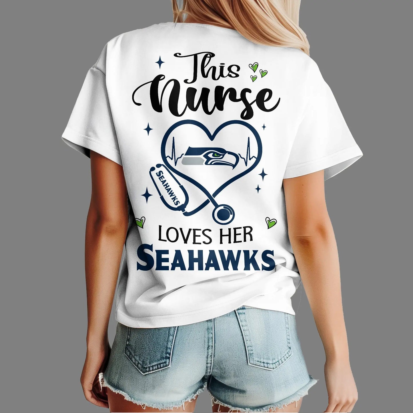Seattle Seahawks | Premium Nurse Appreciation Month Women’s Shirt NY – HuddleStyle.com - Image 3