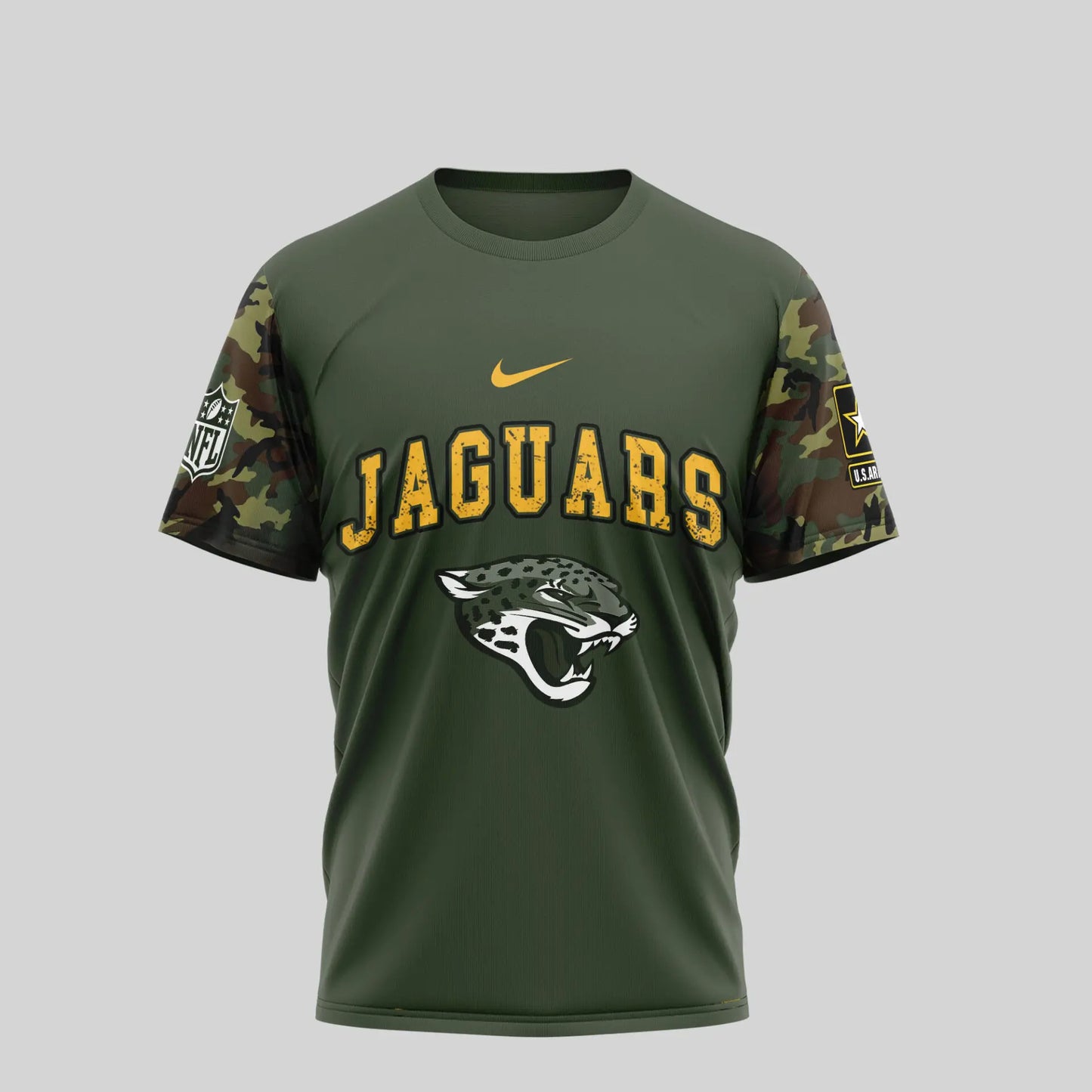 Jacksonville Jaguars | Premium U.S.Army 3D Shirt TD – HuddleStyle.com - Image 4