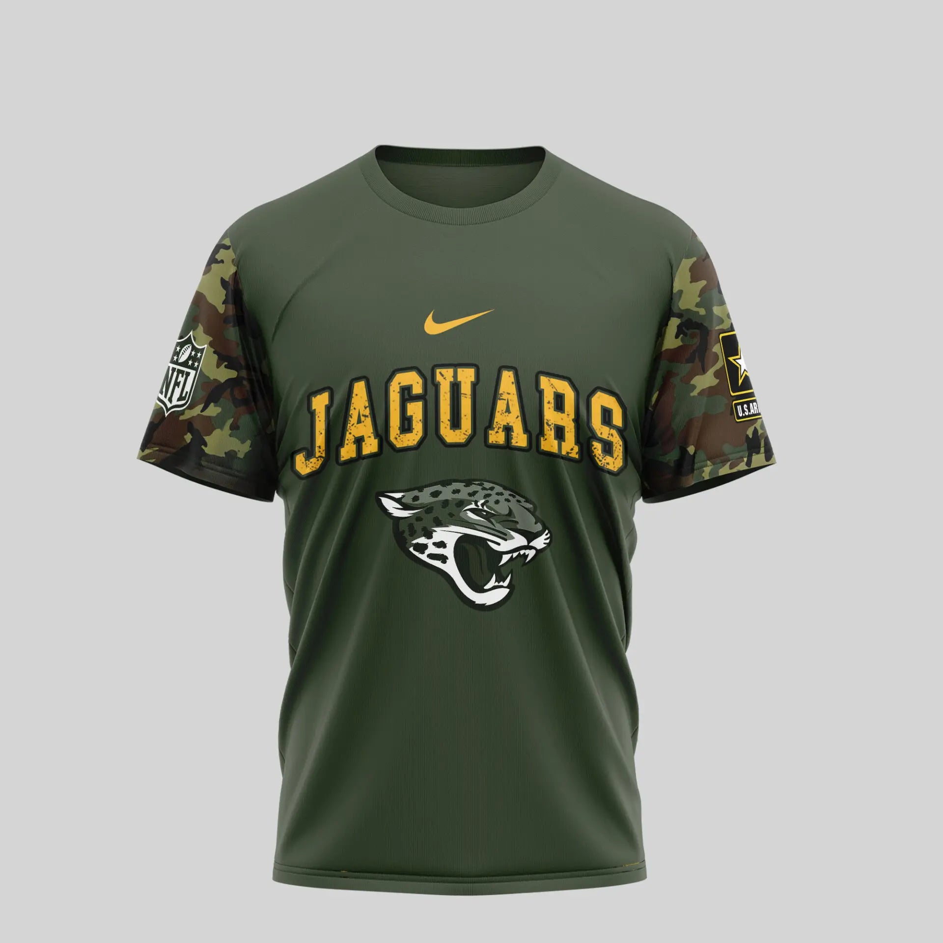 Jacksonville Jaguars | Premium U.S.Army 3D Shirt TD – HuddleStyle.com - Image 4