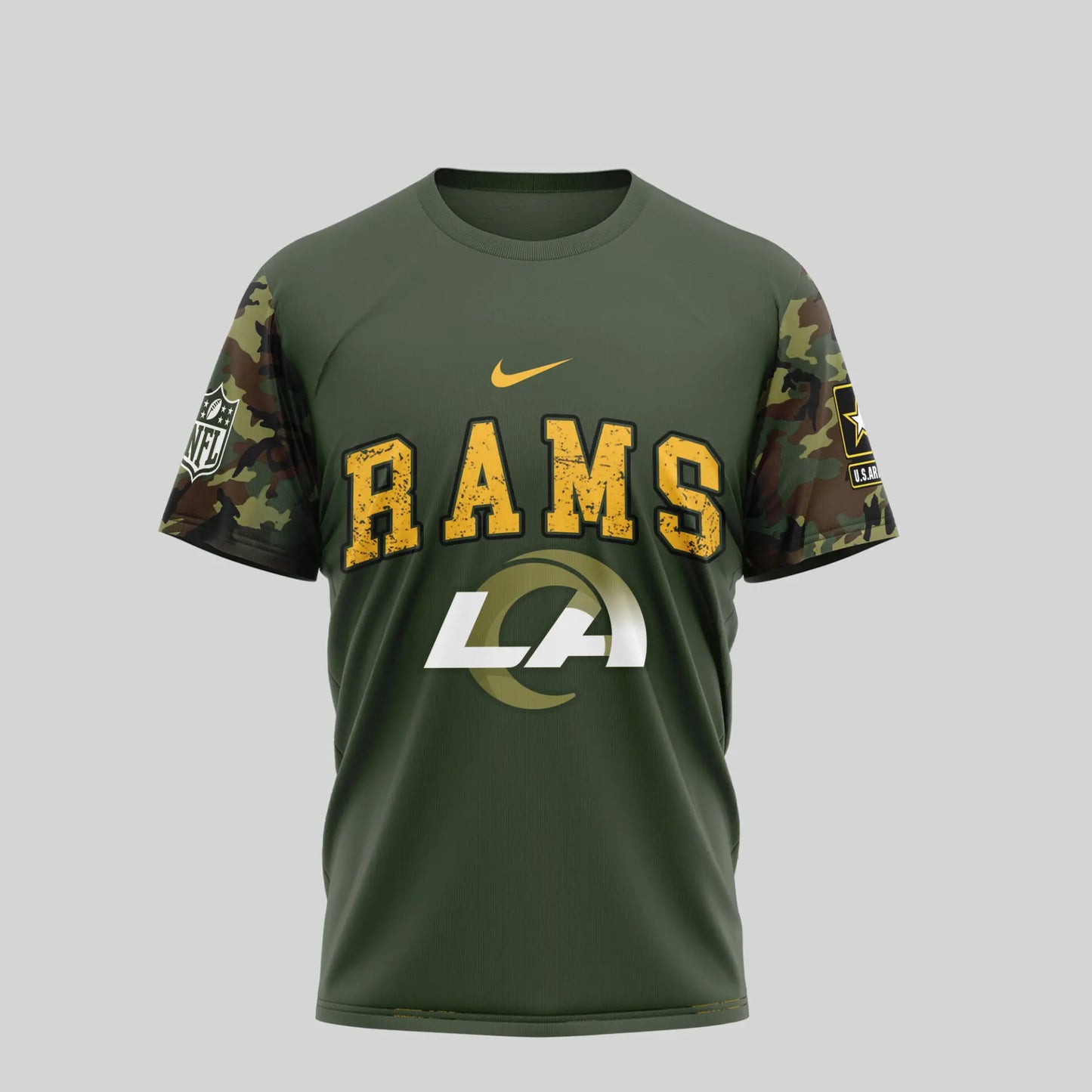 Los Angeles Rams | Premium U.S.Army 3D Shirt TD – HuddleStyle.com - Main