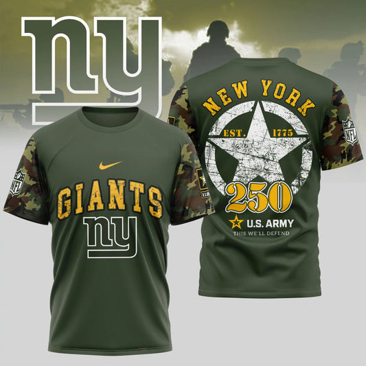 New York Giants | Premium U.S.Army 3D Shirt TD – HuddleStyle.com - Main