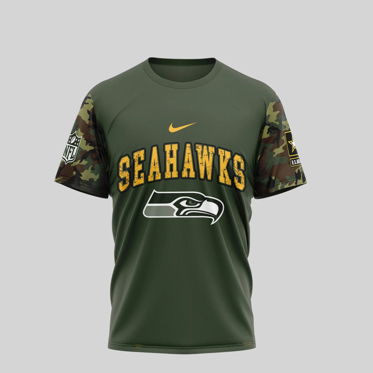 Seattle Seahawks | Premium U.S.Army 3D Shirt TD – HuddleStyle.com - Image 3